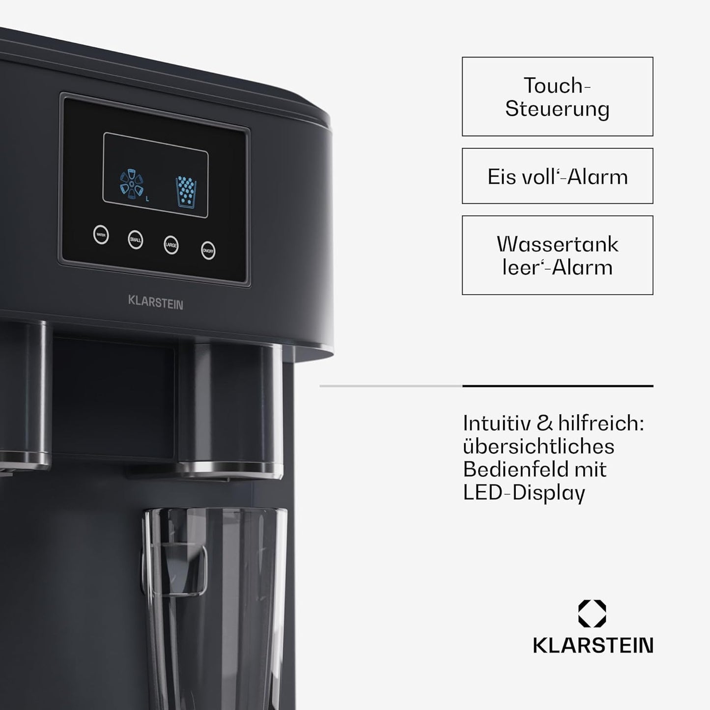 Eiswürfelmaschine, NEO Schwarz