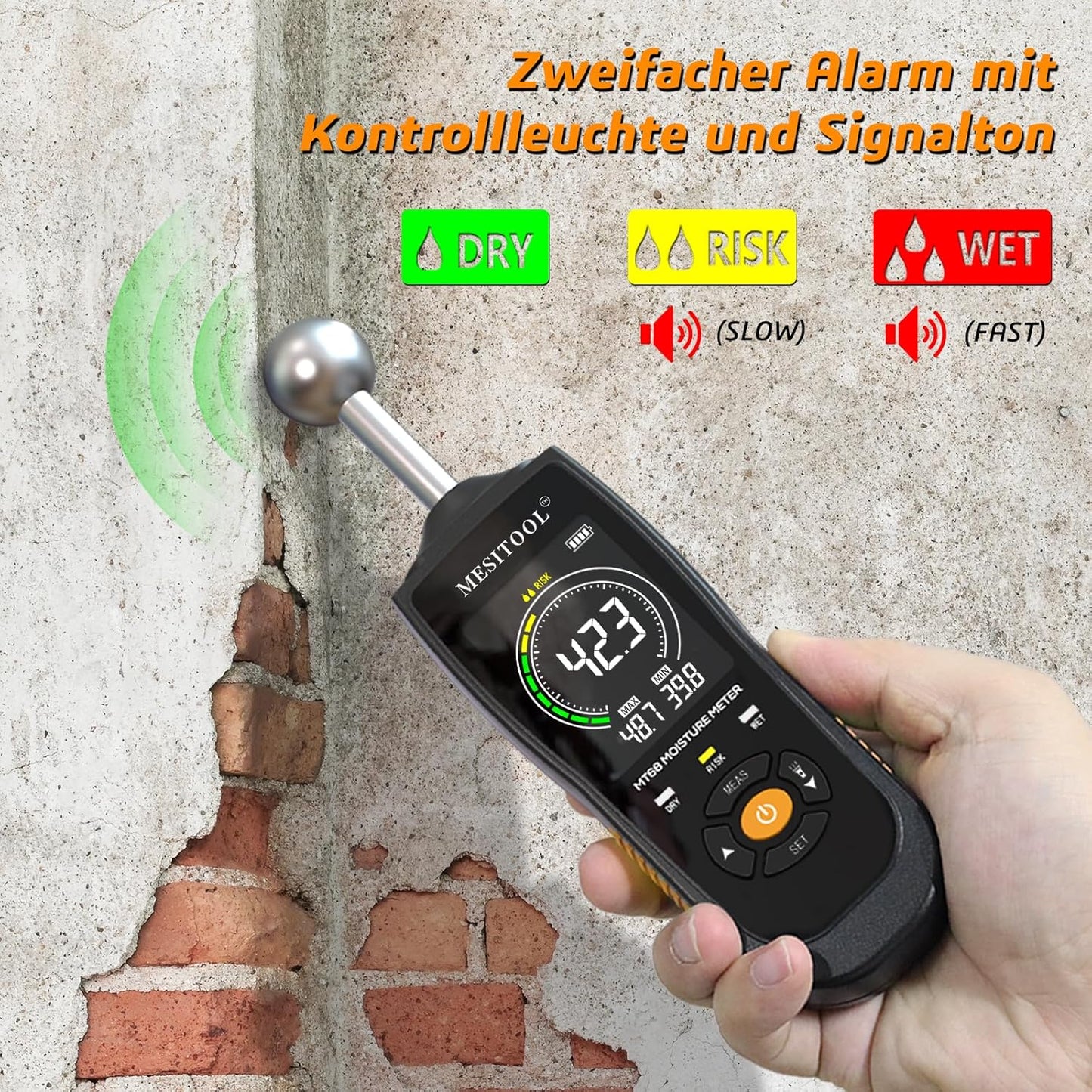 Holzfeuchtemessgerät MT68, MT68