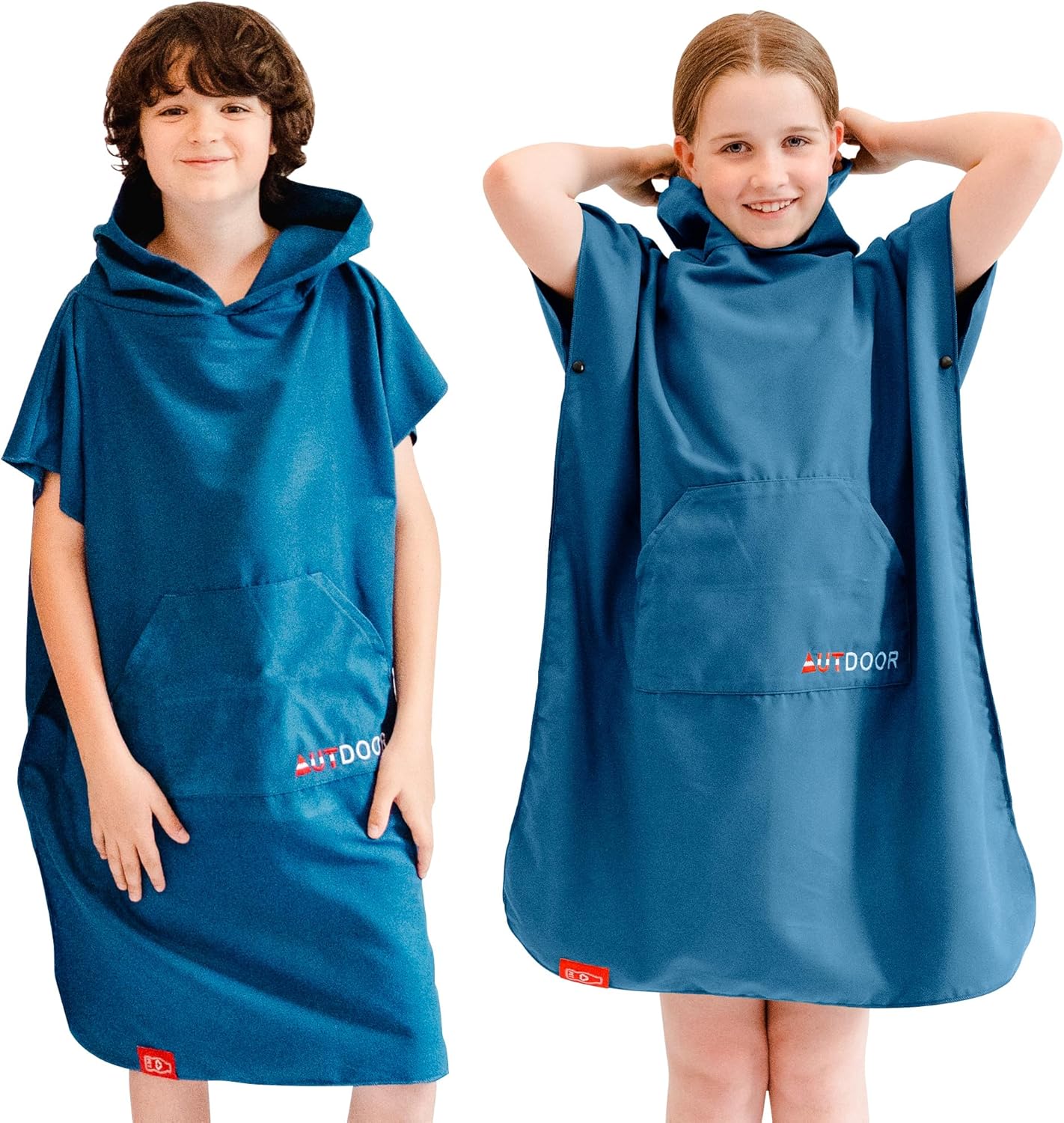 Badeponcho für Kinder, Kids Blau
