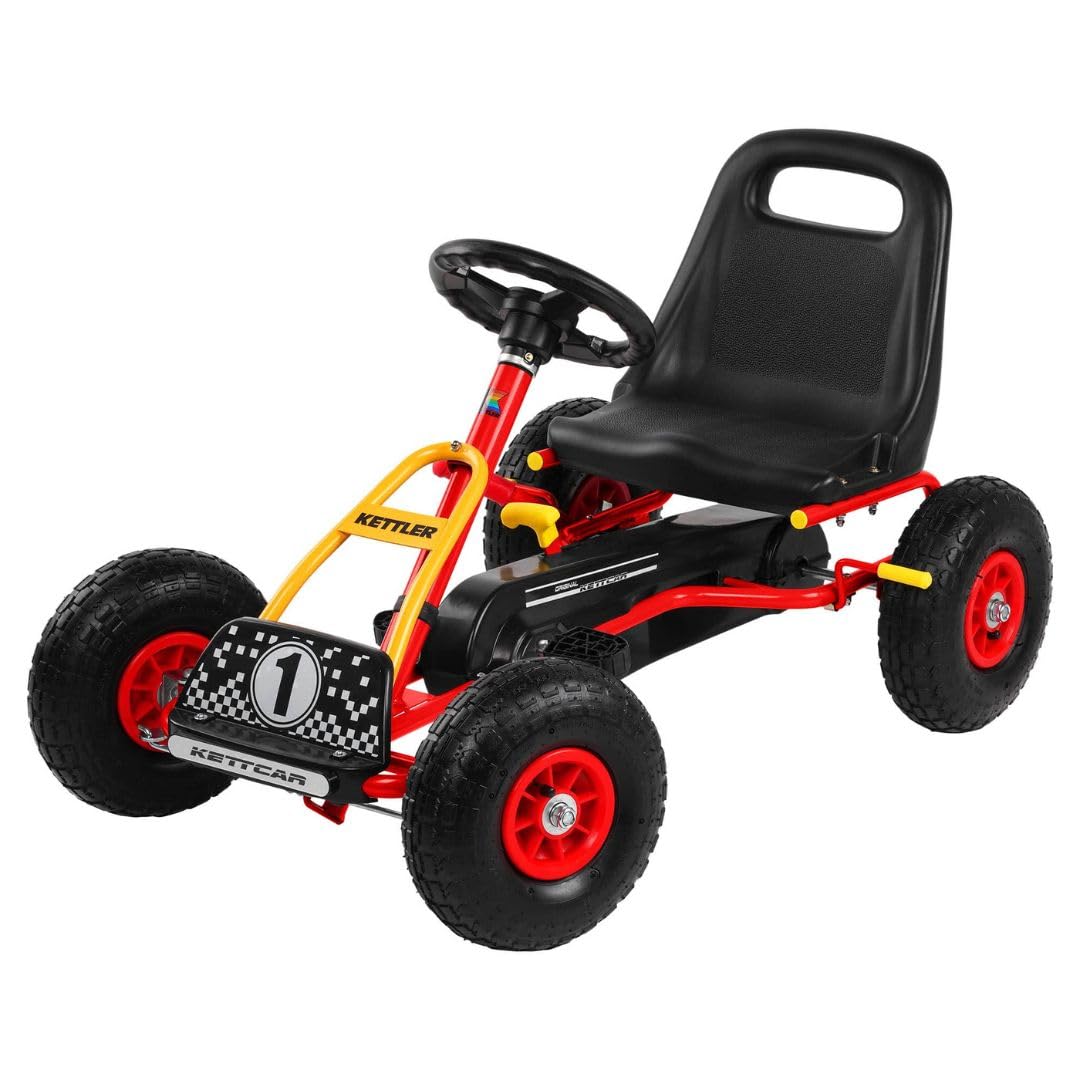 Kettcar Retro mit Handbremse, Rot