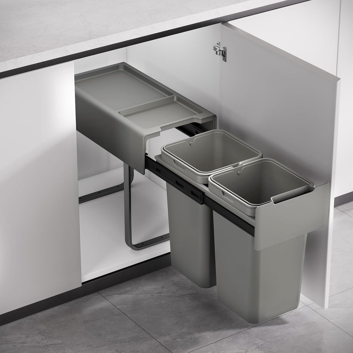 Einbaumülleimer 2-fach (28L), EM2x14