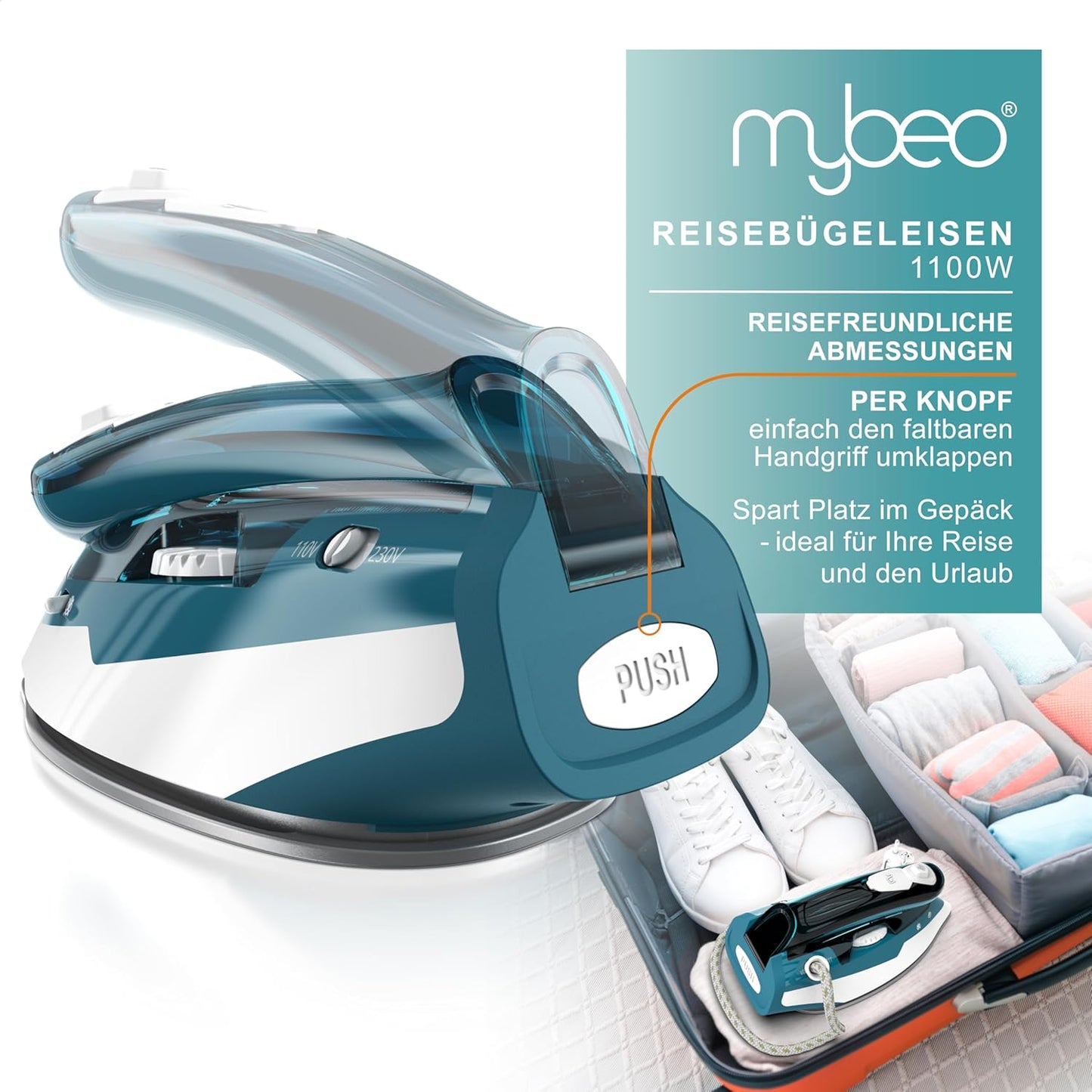 Mini-Reisebügeleisen, A