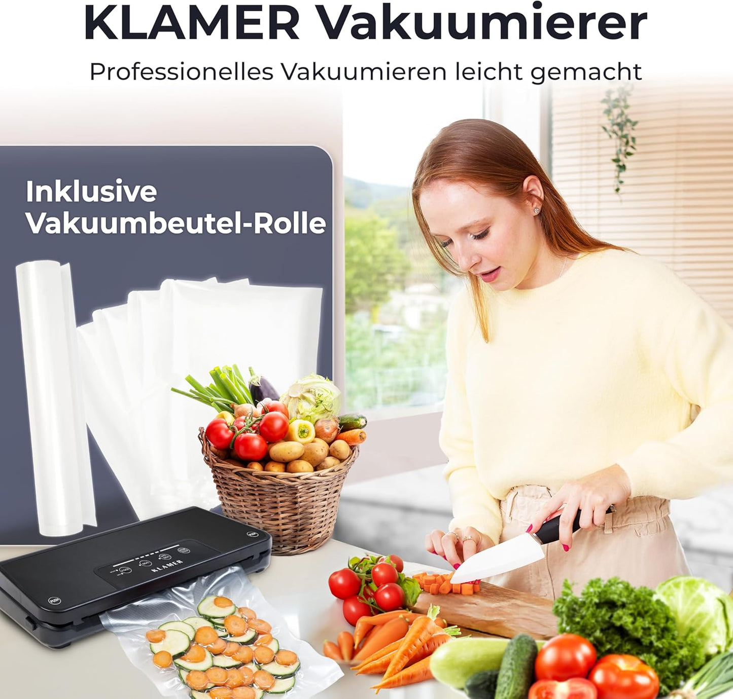 Vakuumierer Classic Pro 80, Vakuumierer Set 80 Schwarz