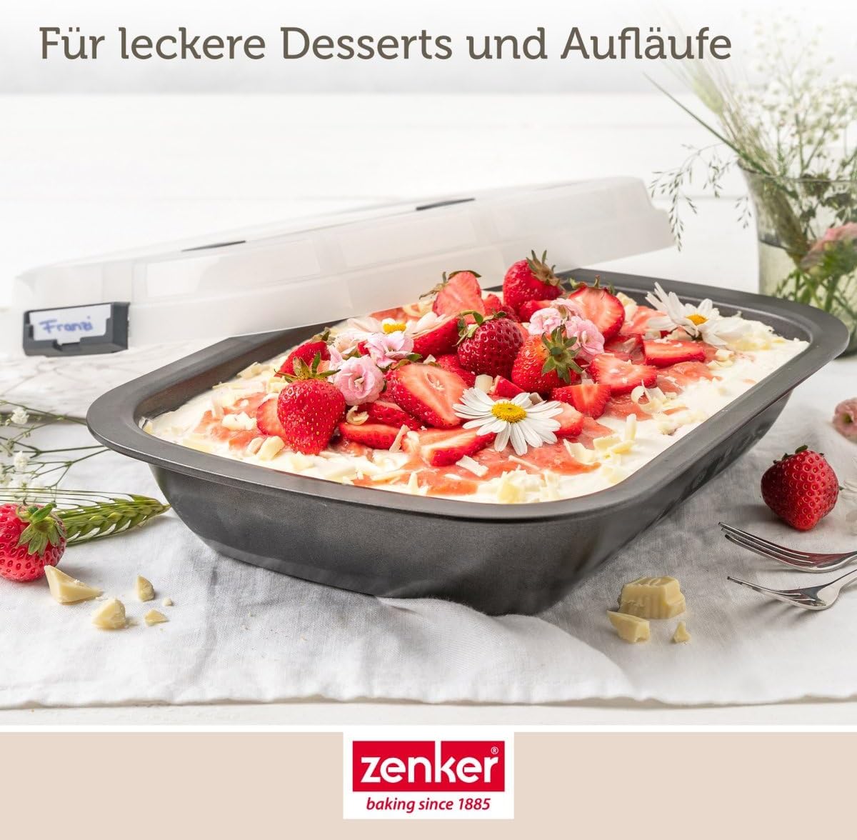 Click&Go Auflaufform mit Haube, Dessert- und Auflaufform mit Haube