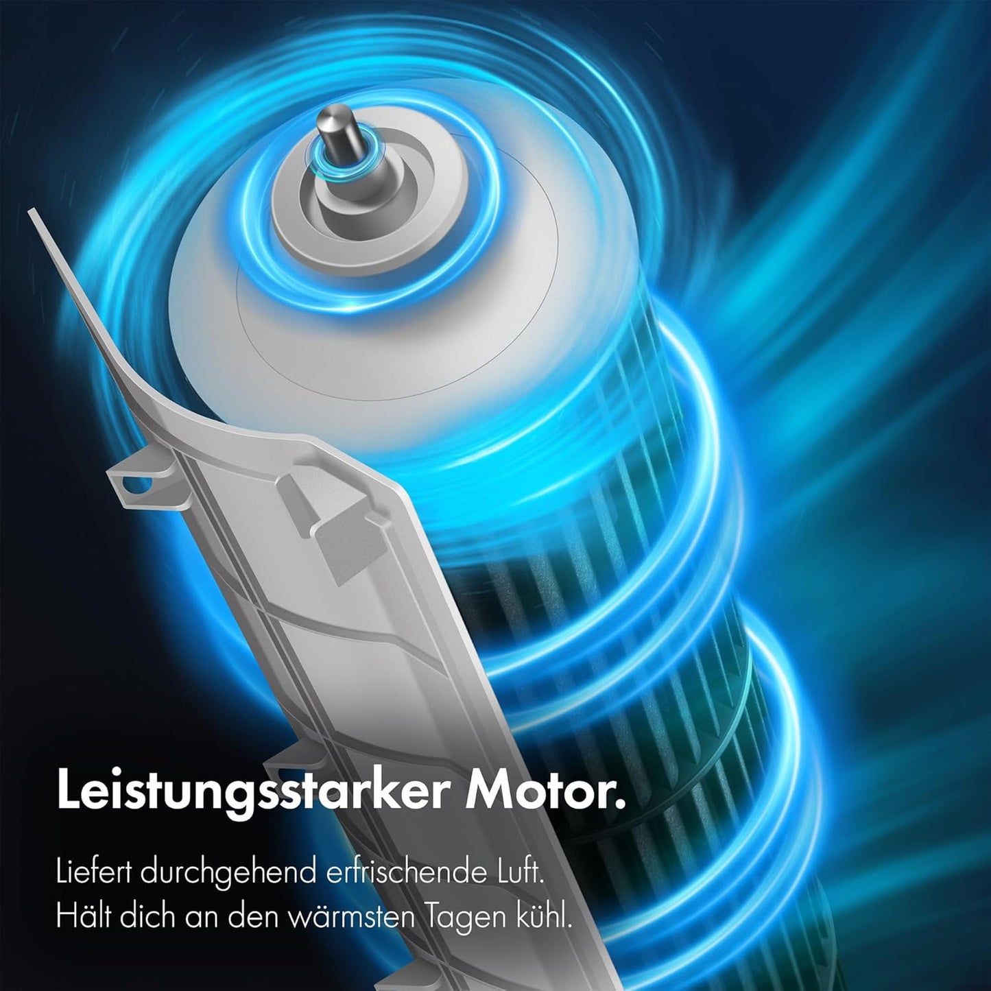 Turmventilator mit Fernbedienung, Weiss