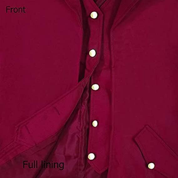 Steampunk Gothic Jacke für Herren, Rot S