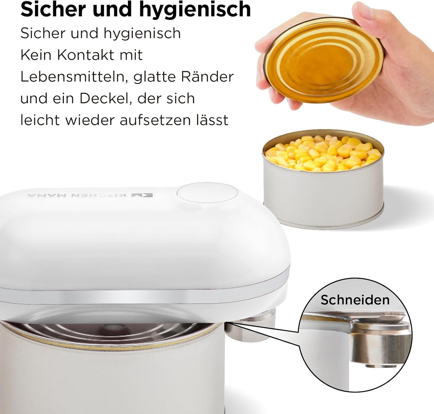 Mini Plus Elektrischer Dosenöffner, Weiß