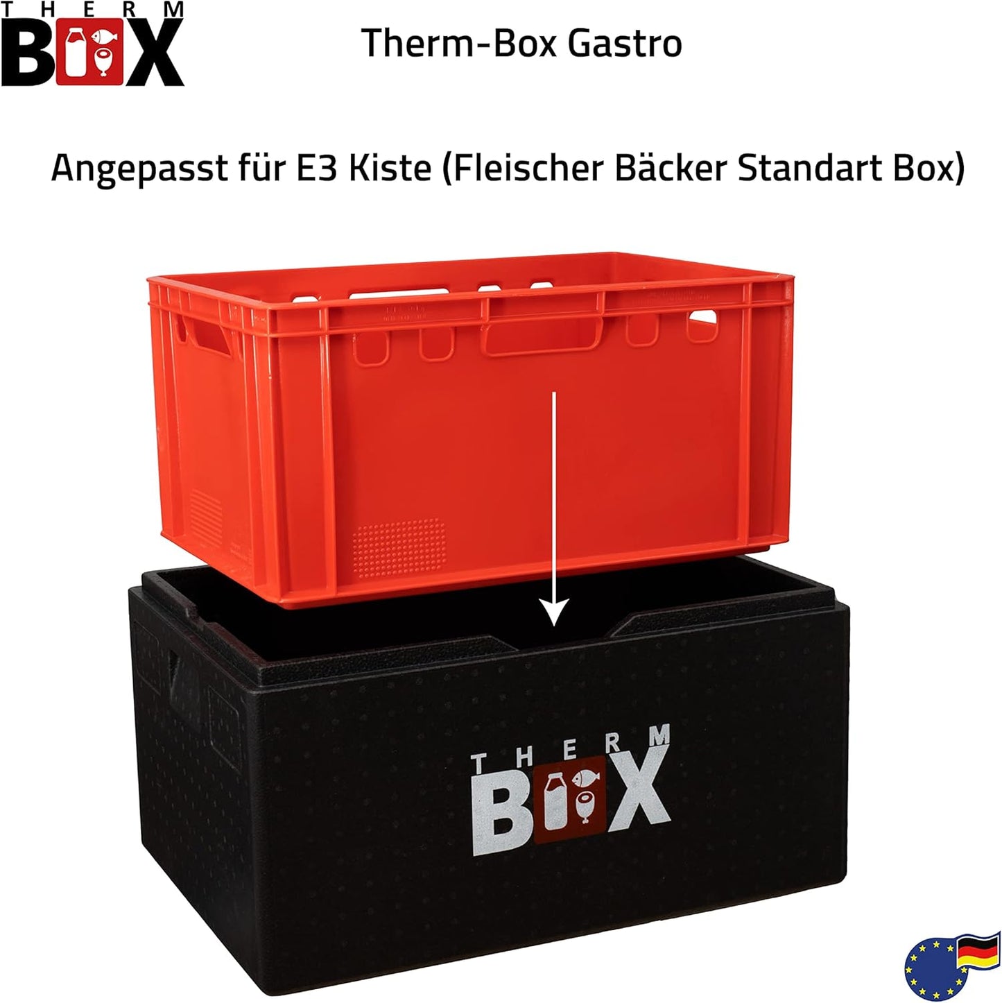 Styroporbox B80, Schwarz