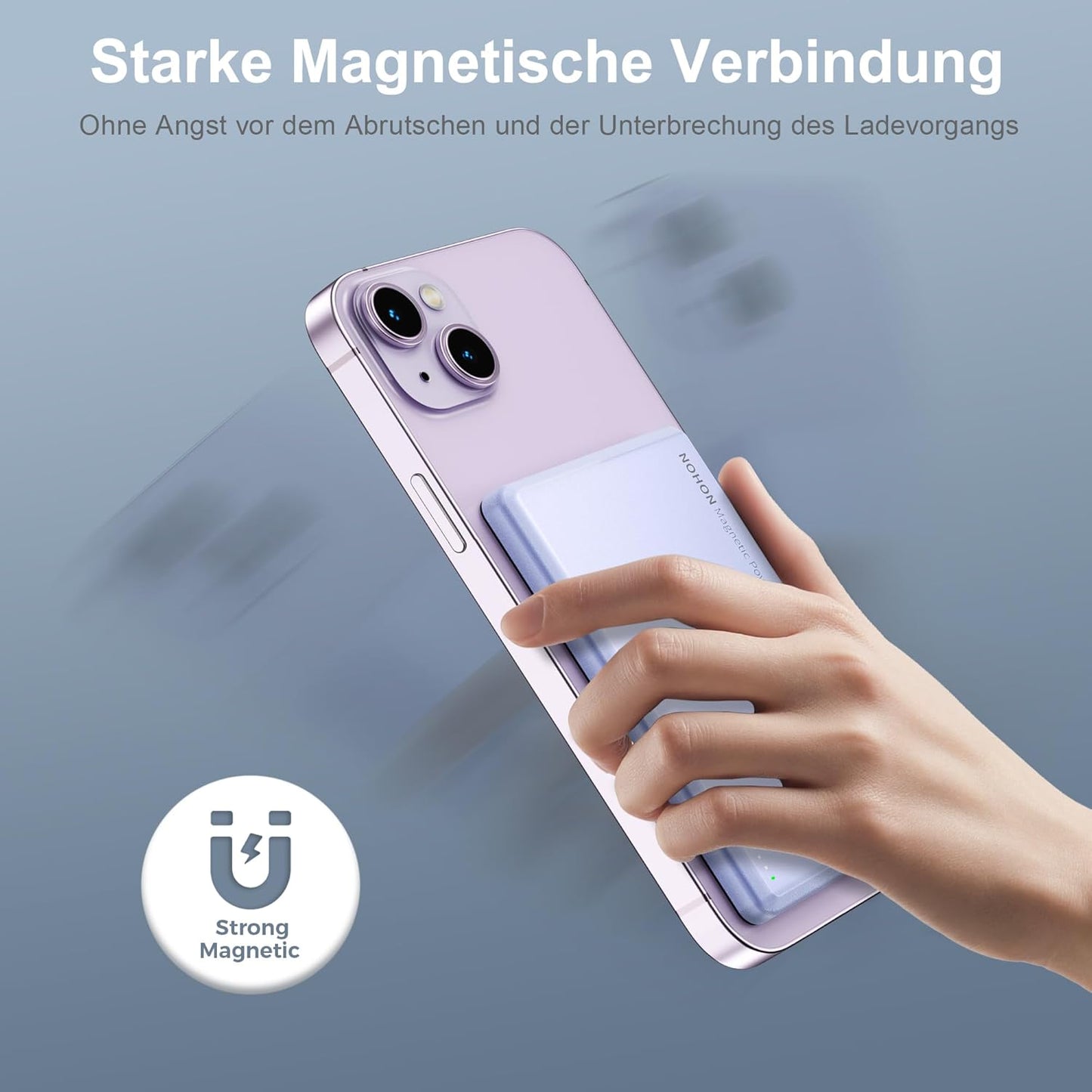 Magnetische MagSafe Powerbank, Mauve