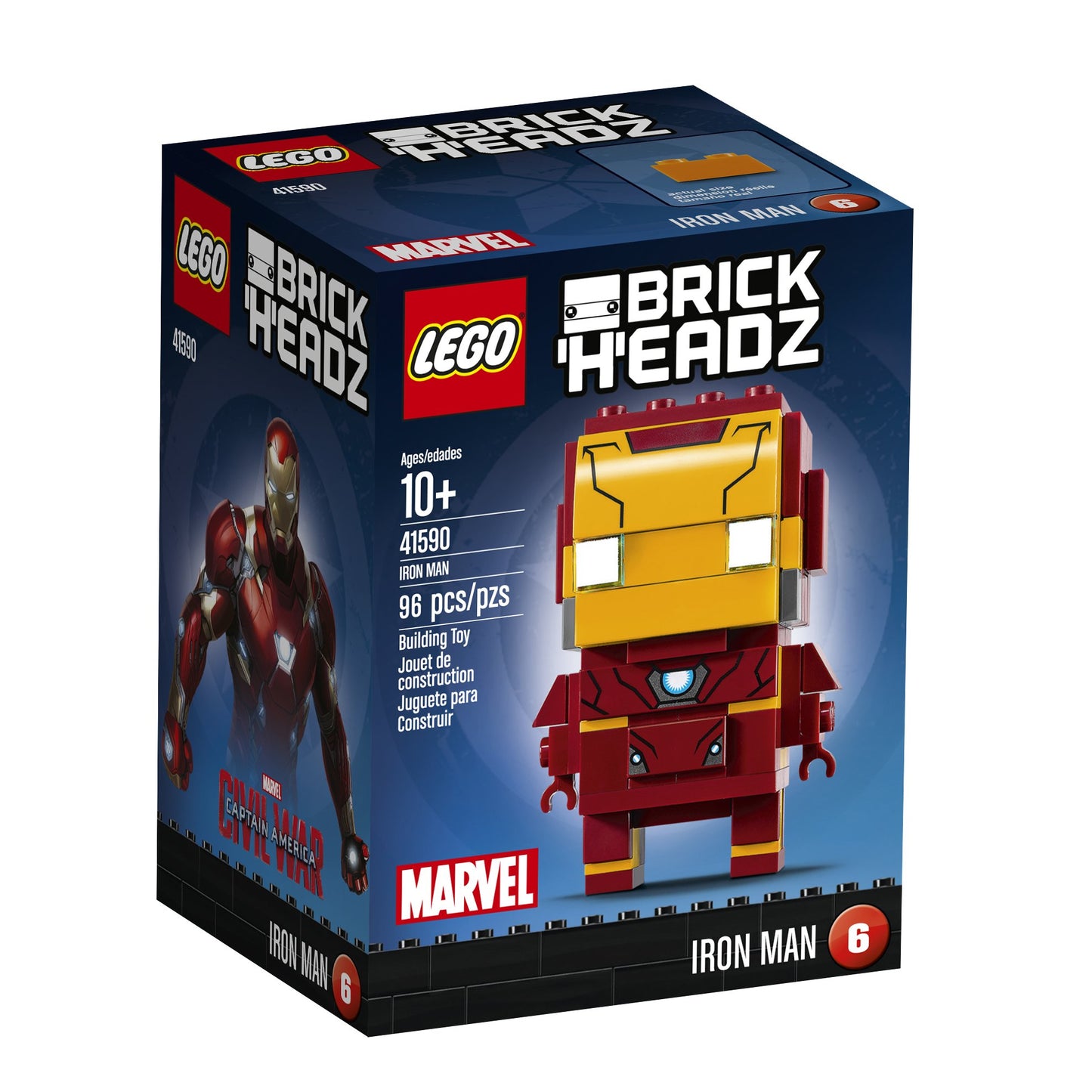 Brickheadz Iron Man, 41590 Iron Man