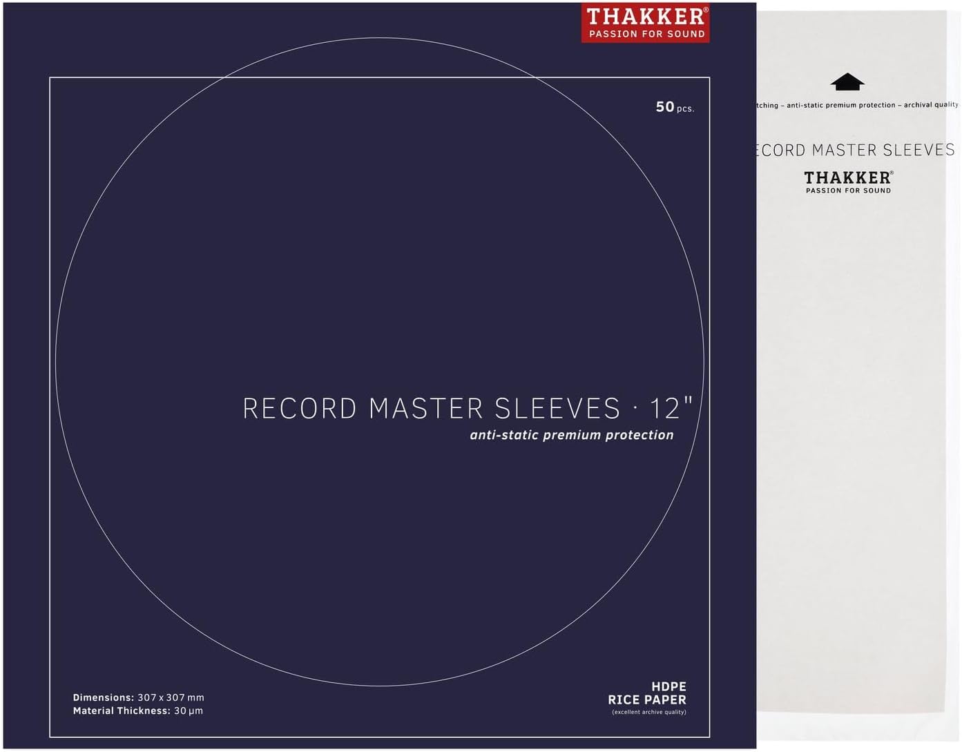 50 Stück Schallplattenhüllen - Record Master Sleeves, 50