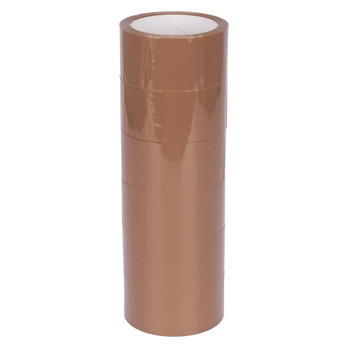 6 Rollen Paketklebeband, extra leise, Extra leise Braun 6