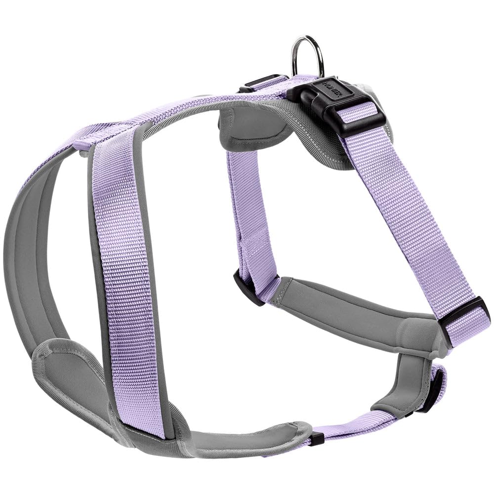 Hundegeschirr Neopren, lavendel/grau Large