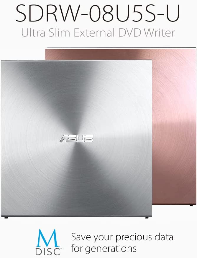 SDRW-08U5S-U, externer DVD-Brenner, silber