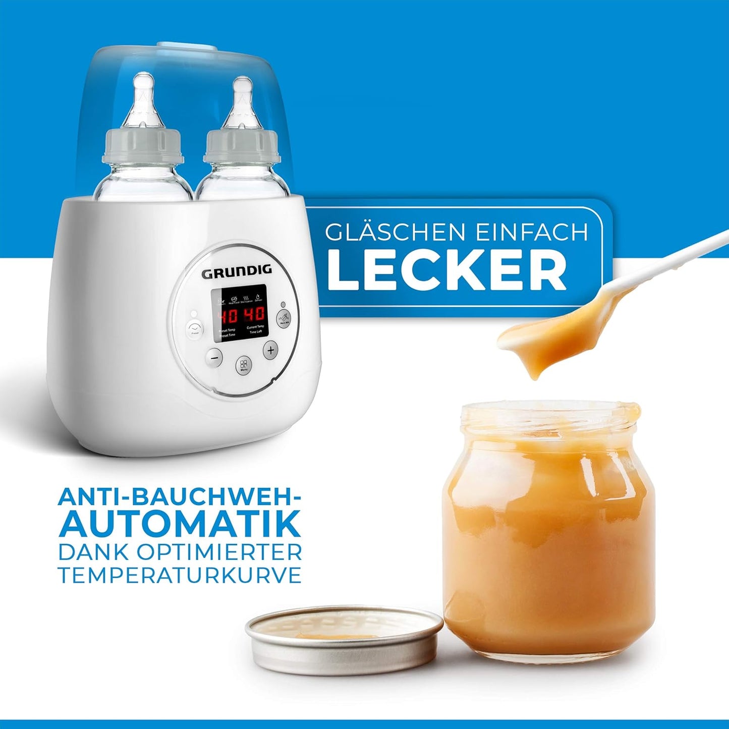 Flaschenwärmer mit Sterilisator und Warmhaltefunktion