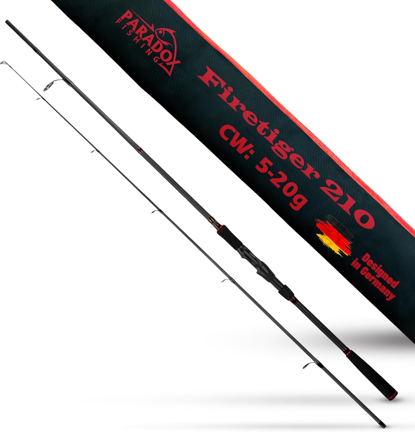 Firetiger Spinnrute für Raubfische, 2,1m 5-20g Rute