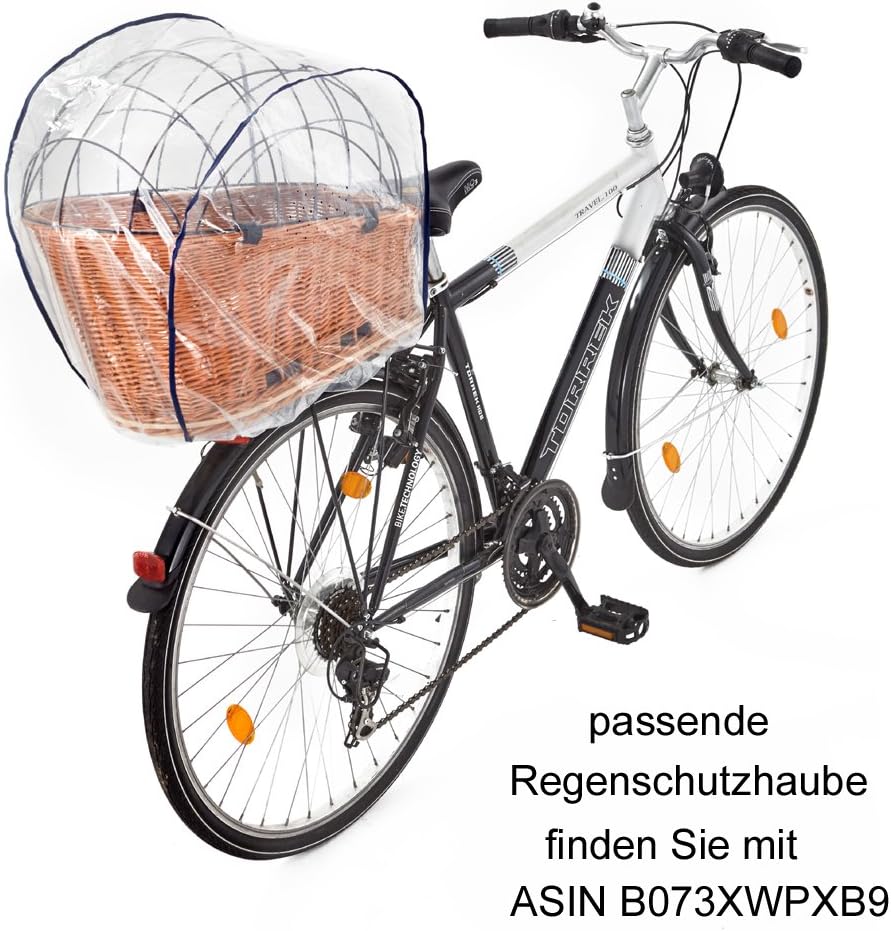 Hundevelokorb für Gepäckträger mit Kissen XL, XL mit Kissen mit Einlage G1