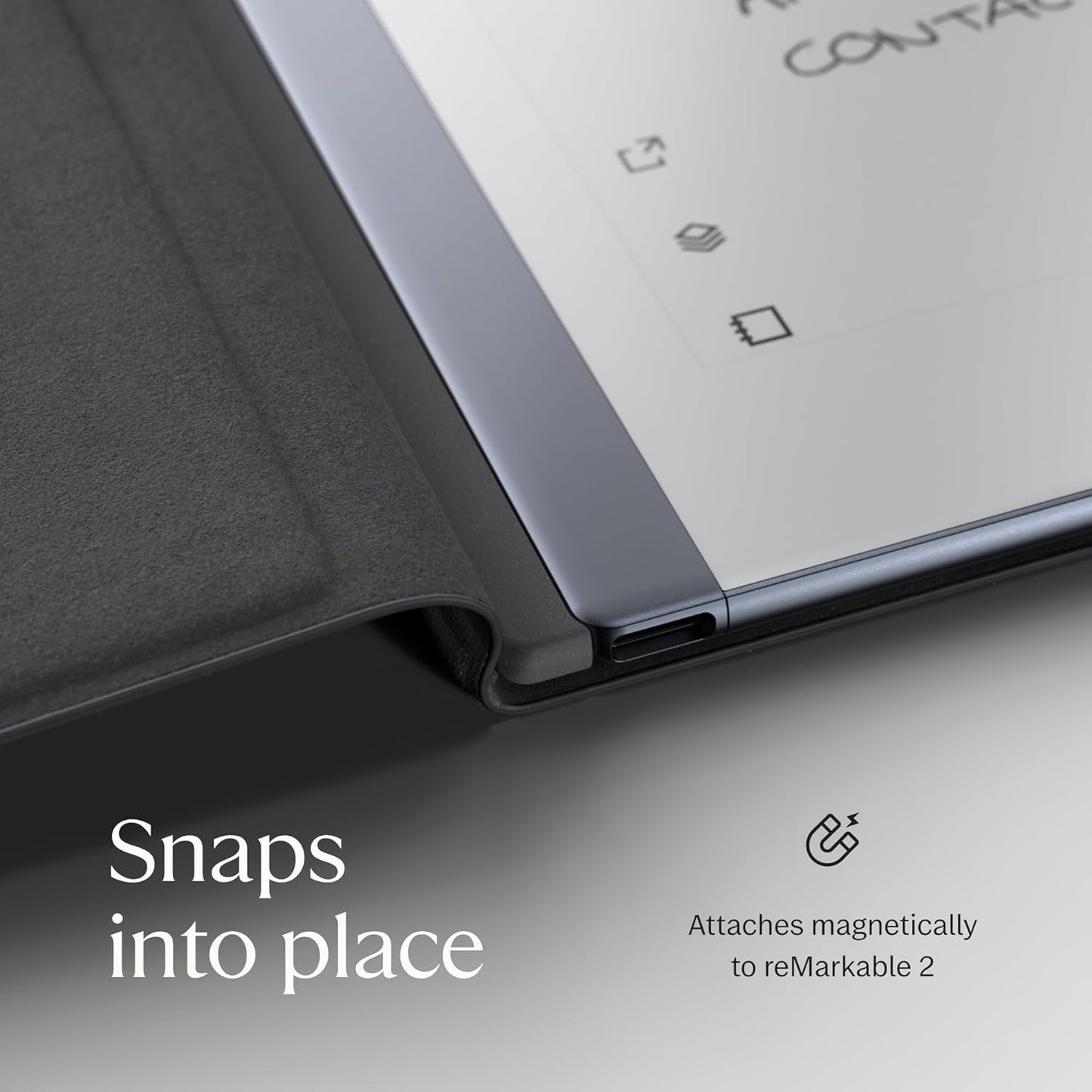Papier-Tablet Bundle mit Marker Plus Pen und Folio, reMarkable 2 Bundle - Polymer Weave Folio