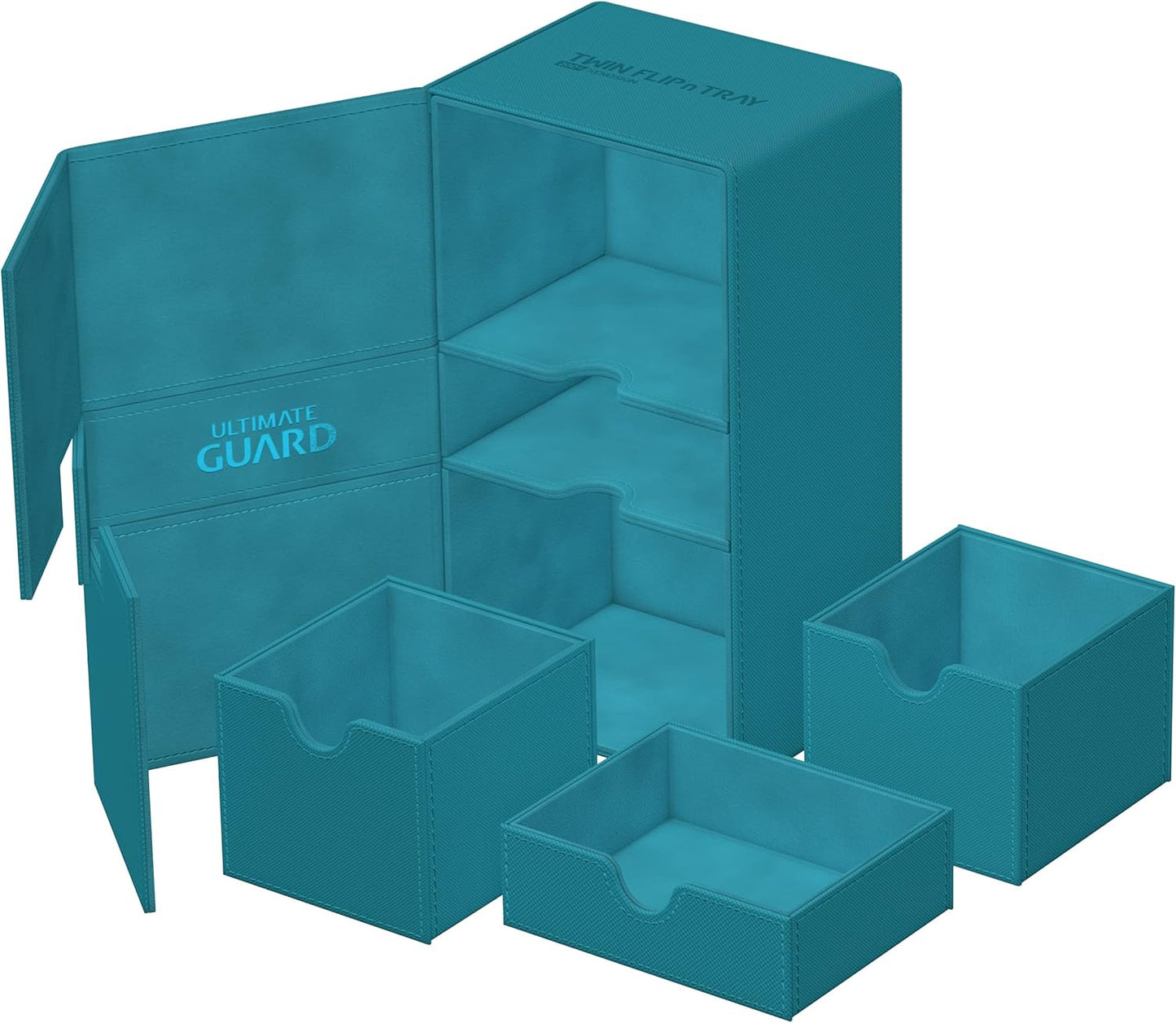 Twin Flip`n`Tray 200+ Kartenbox, 200+ Petrolblau