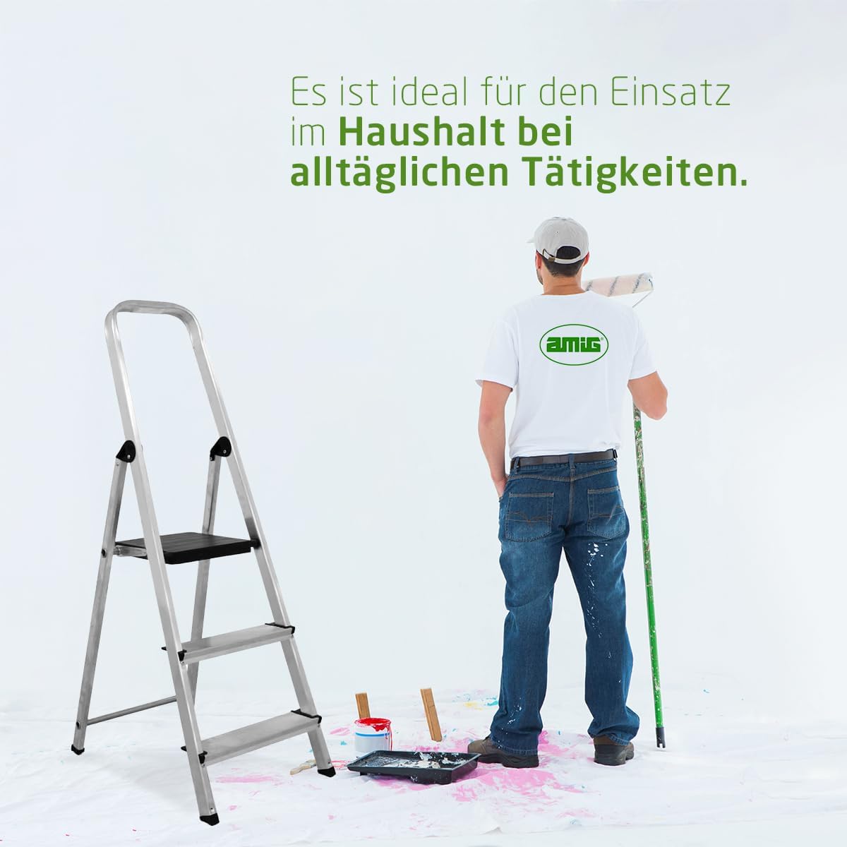 Stehleiter mit 3 Stufen, 3 Stufen