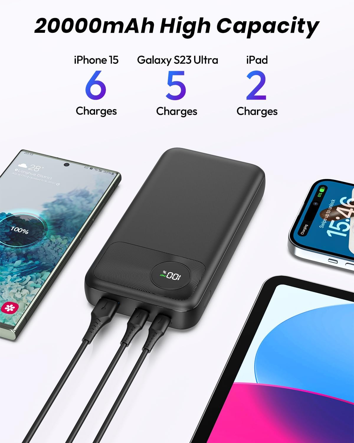 Powerbank K22P, Schwarz