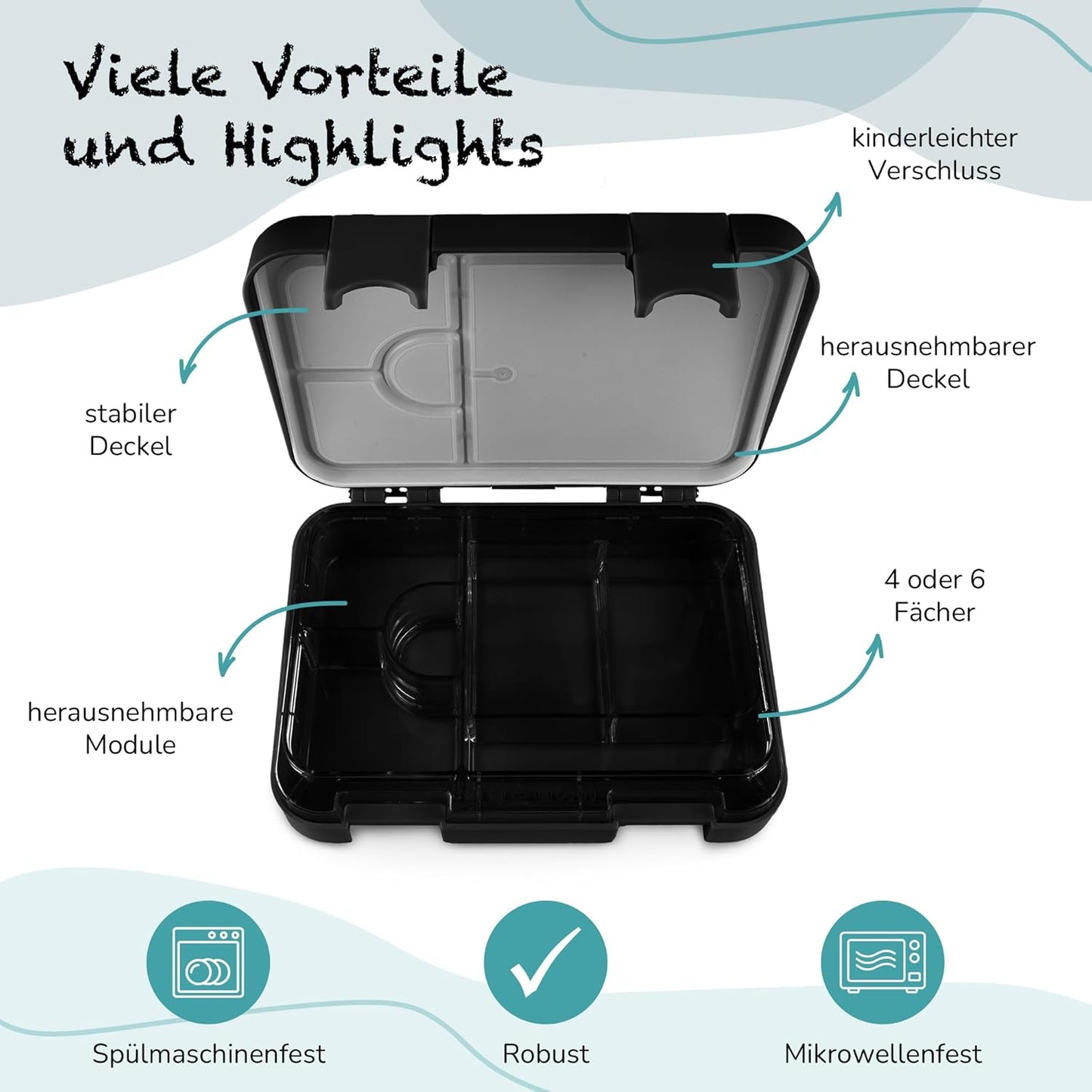 Auslaufsichere Kinder Bento Box mit Automotiv, Auto
