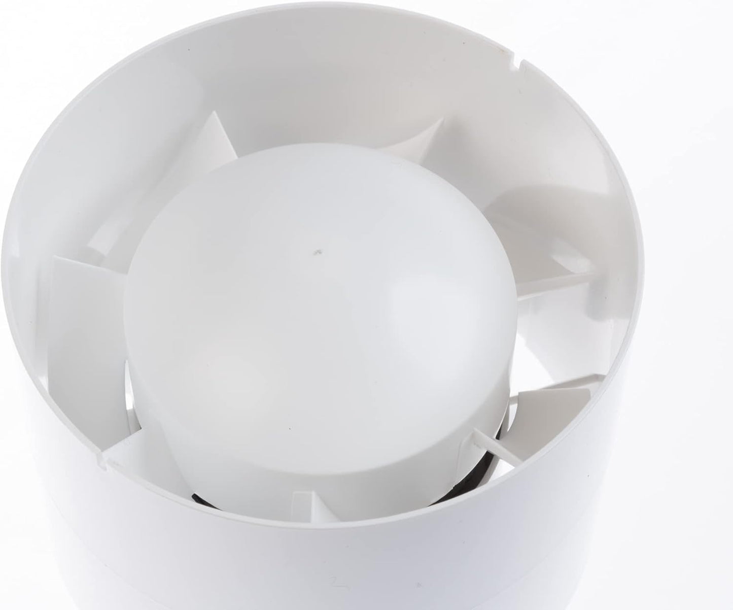 Rohrventilator 100 mm Abluft, Ø 100mm Weiss Ohne Timer