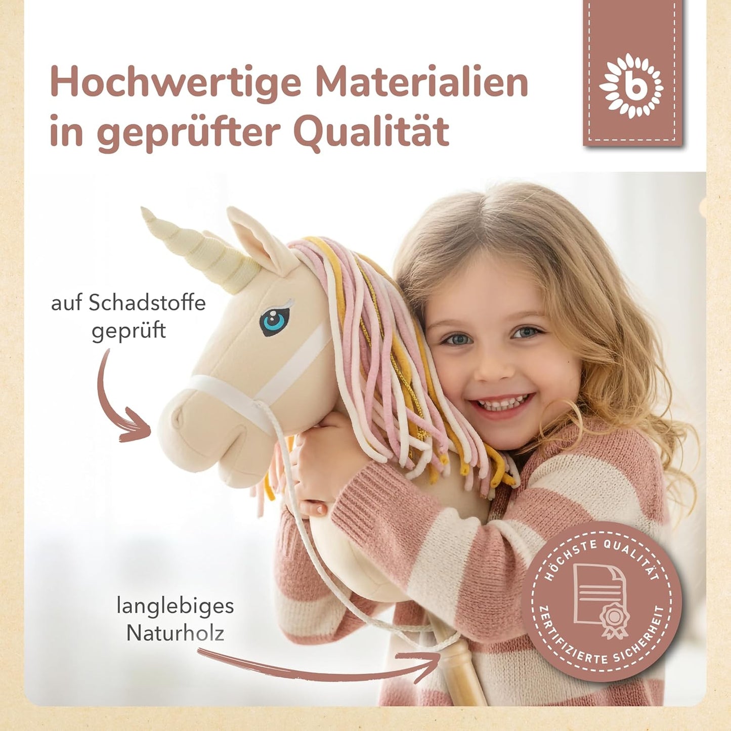 Steckenpferd Kinder Einhorn Aurora, Aurora