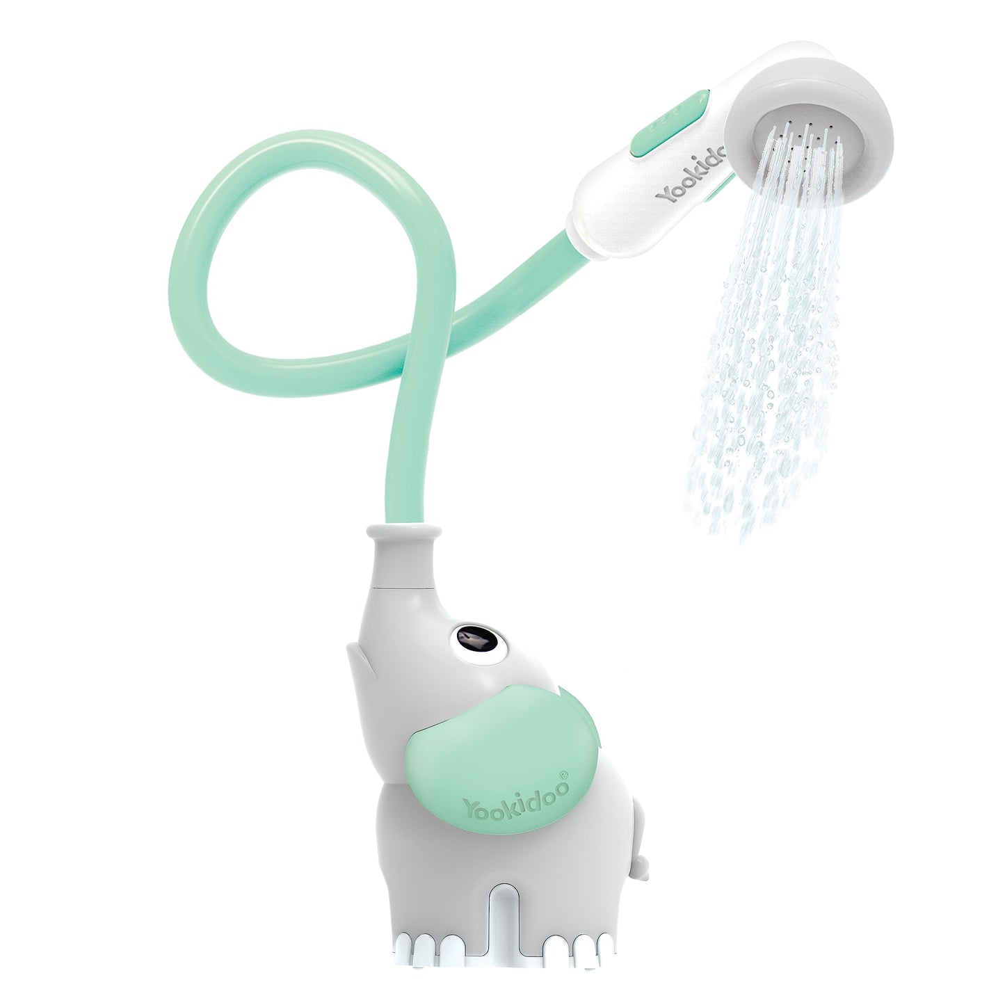 Elephant Duschkopf für Baby-Badewanne mit Wasserpumpe, Türkis