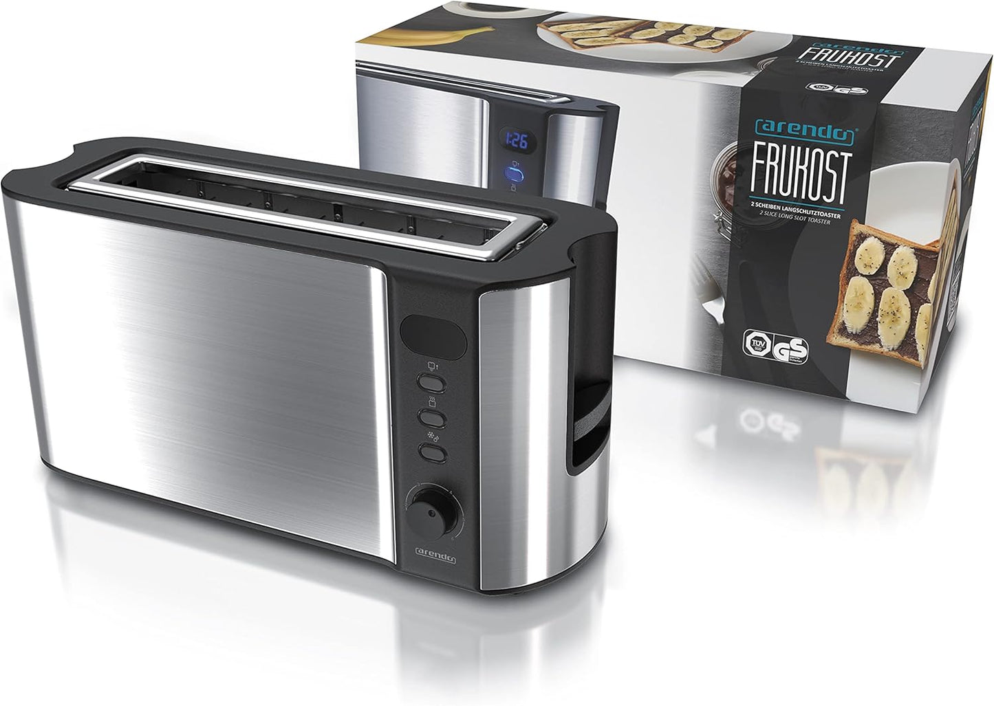 Langschlitz Toaster, G: Silber