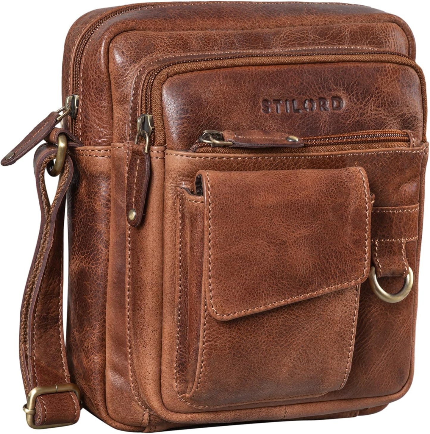 Ryan Crossbody Herrentasche, Napoli - Braun