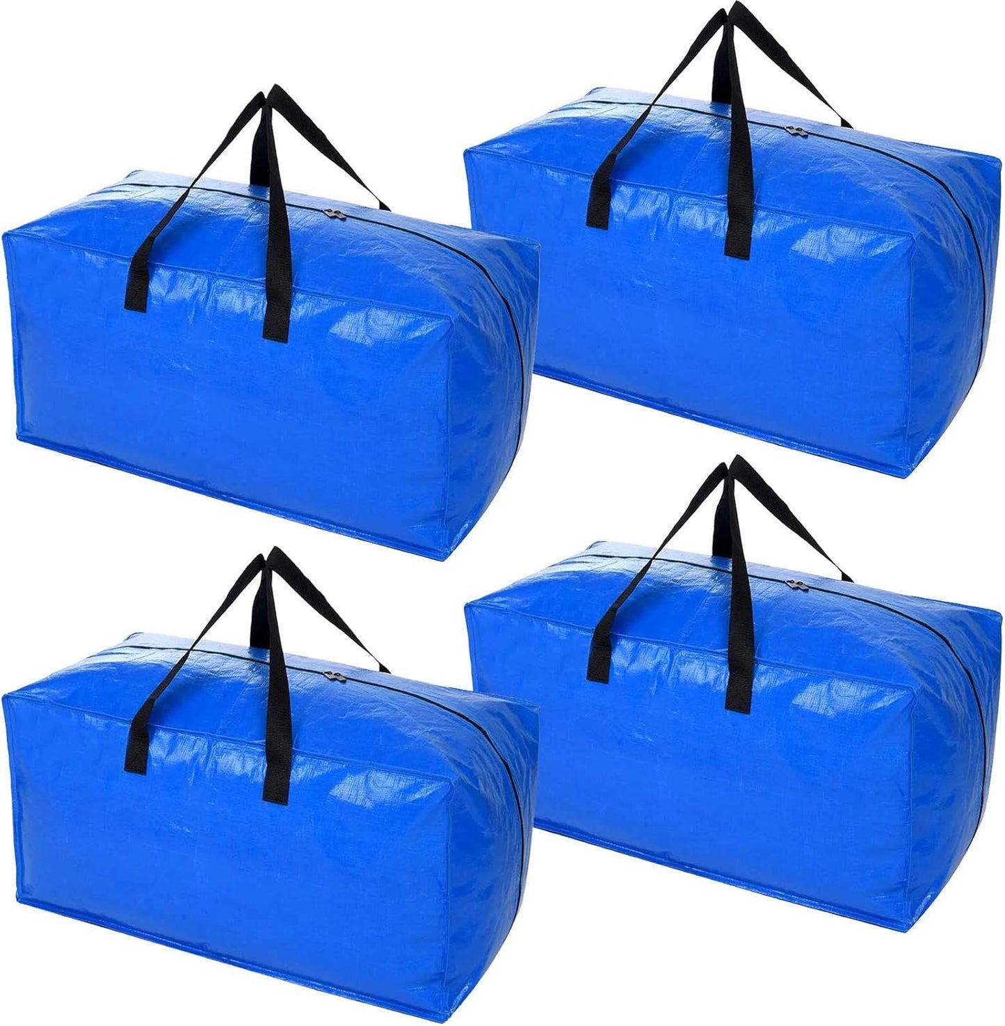Umzugstaschen-Set mit Rucksackgurten, Blau 8 stück