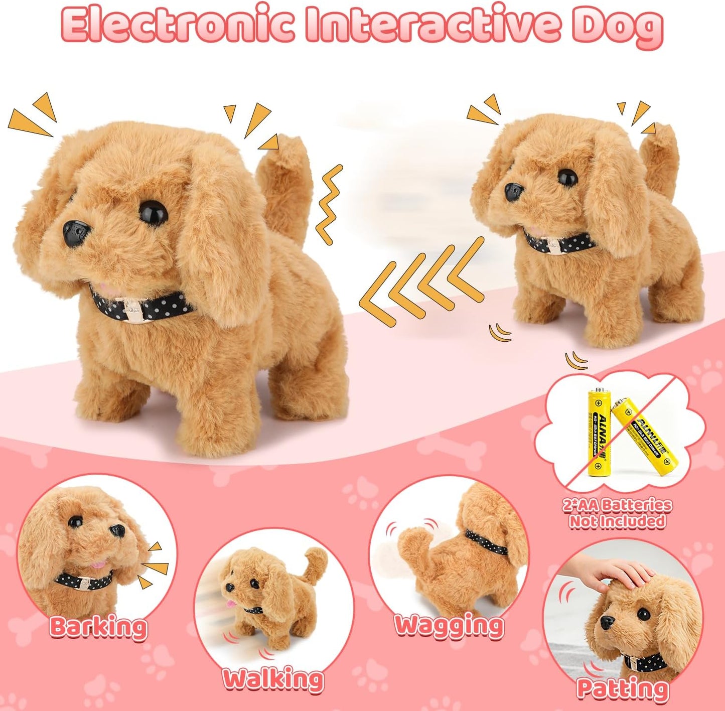 Tierarzt-Spielset mit interaktivem Hund, 31PCS Pink