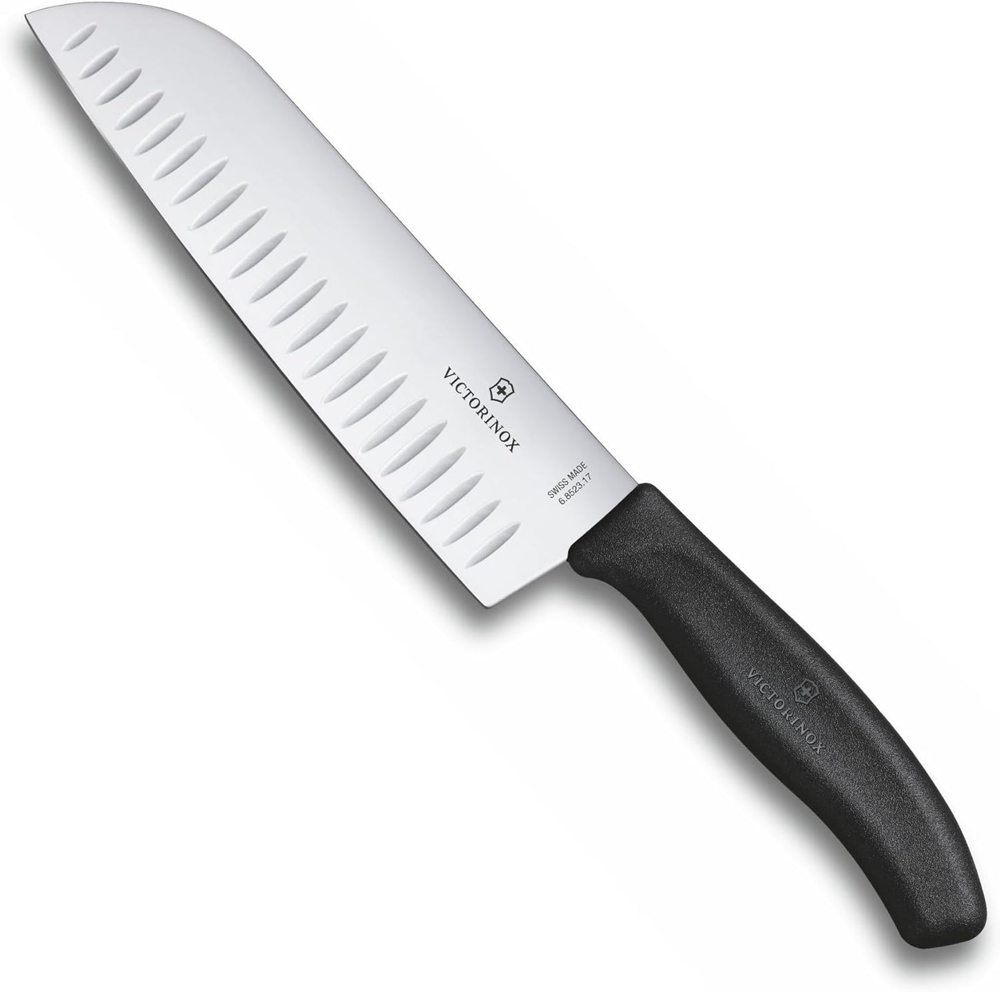 Swiss Classic Santokumesser, Schwarz, Blister-Verpackung