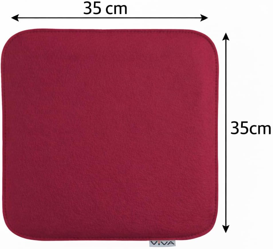 8er-Set Sitzkissen aus Filz, 8 Stück (1er Pack) Pink