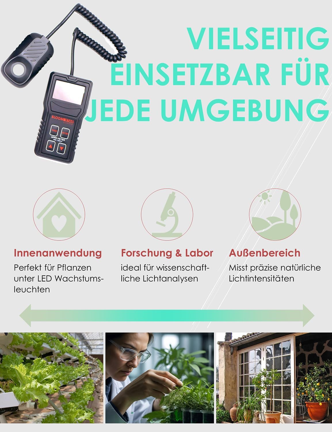 ePAR-Meter Quantum-Sensor für Pflanzenwachstum