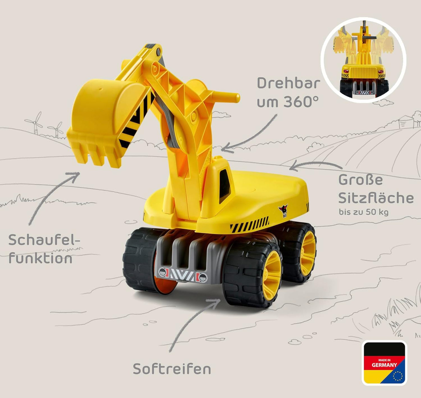 Baggerfahrzeug: Power-Worker Maxi-Digger, Digger