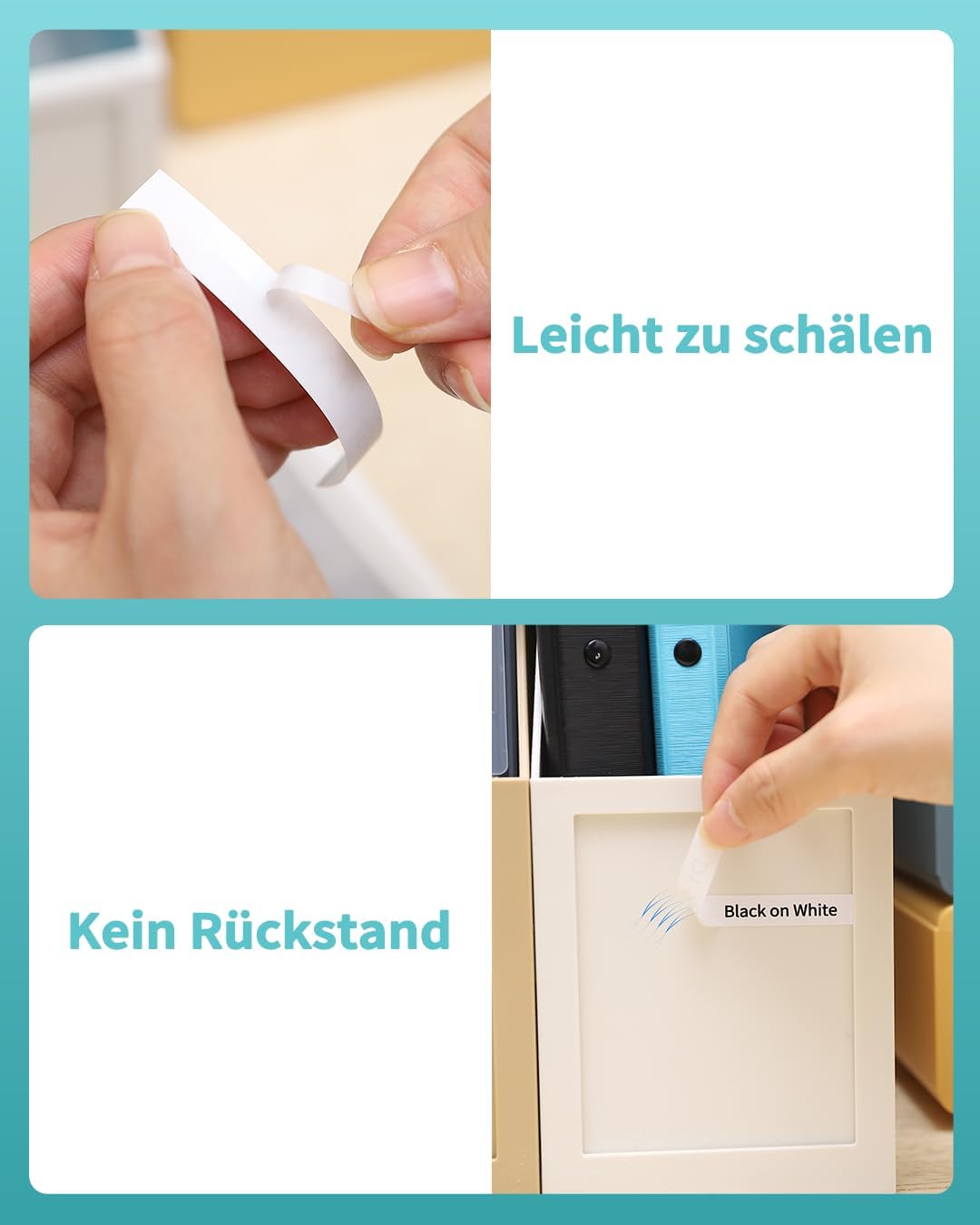 Etikettenbänder 3D21 für Dymo D1, 5er-Pack