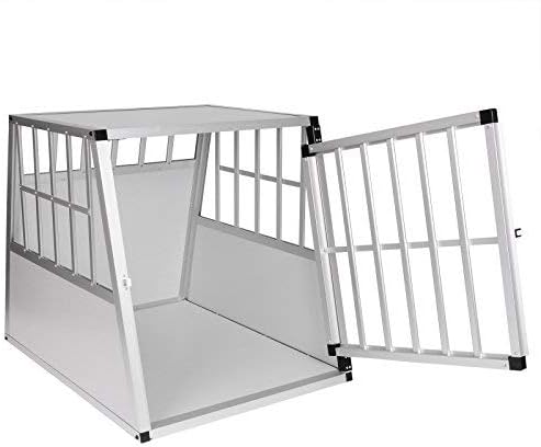 Hundetransportbox, L 85 x B 65 x H 69 cm Silber