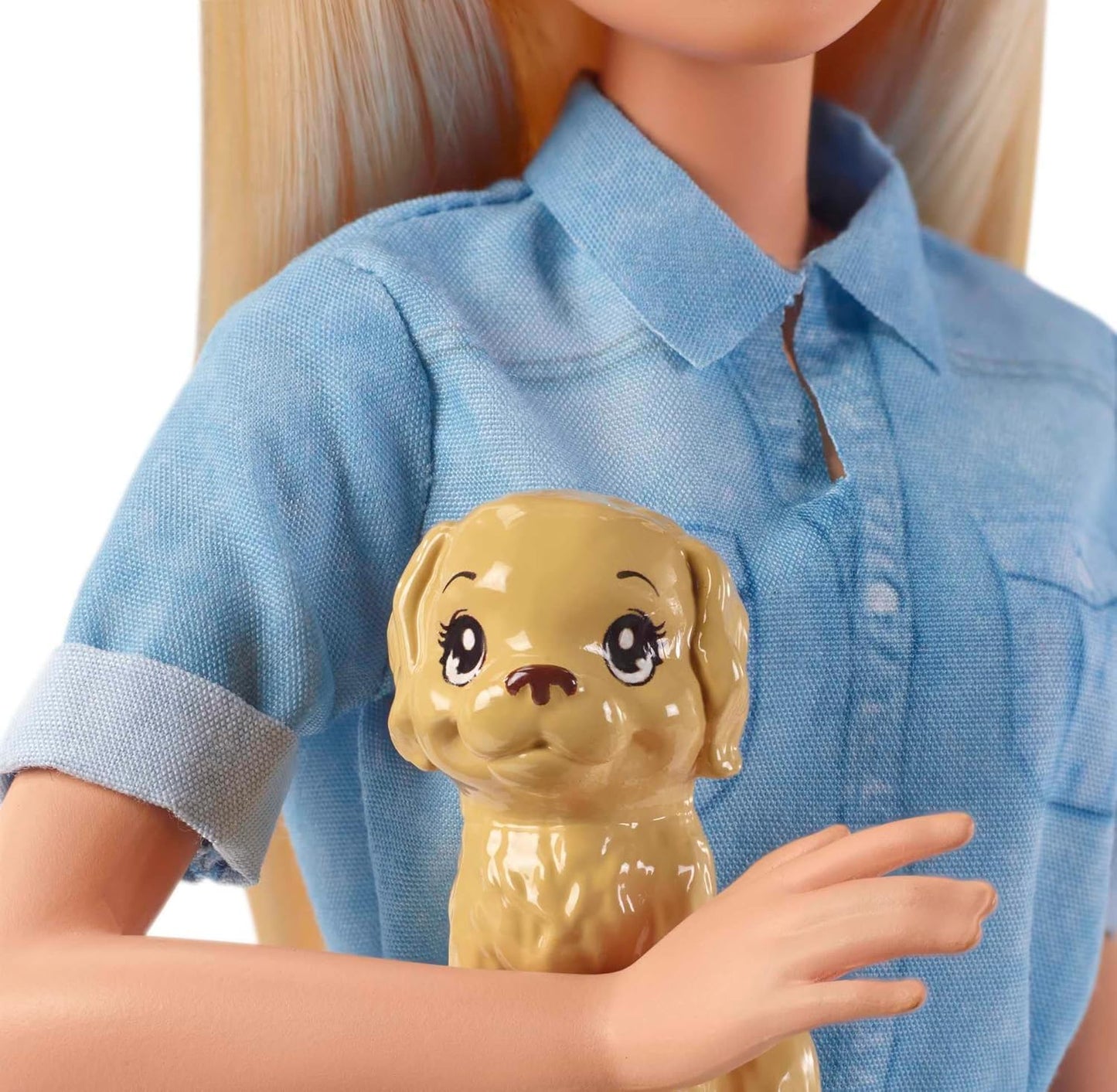 Puppe mit Reise-Zubehör und Hündchen