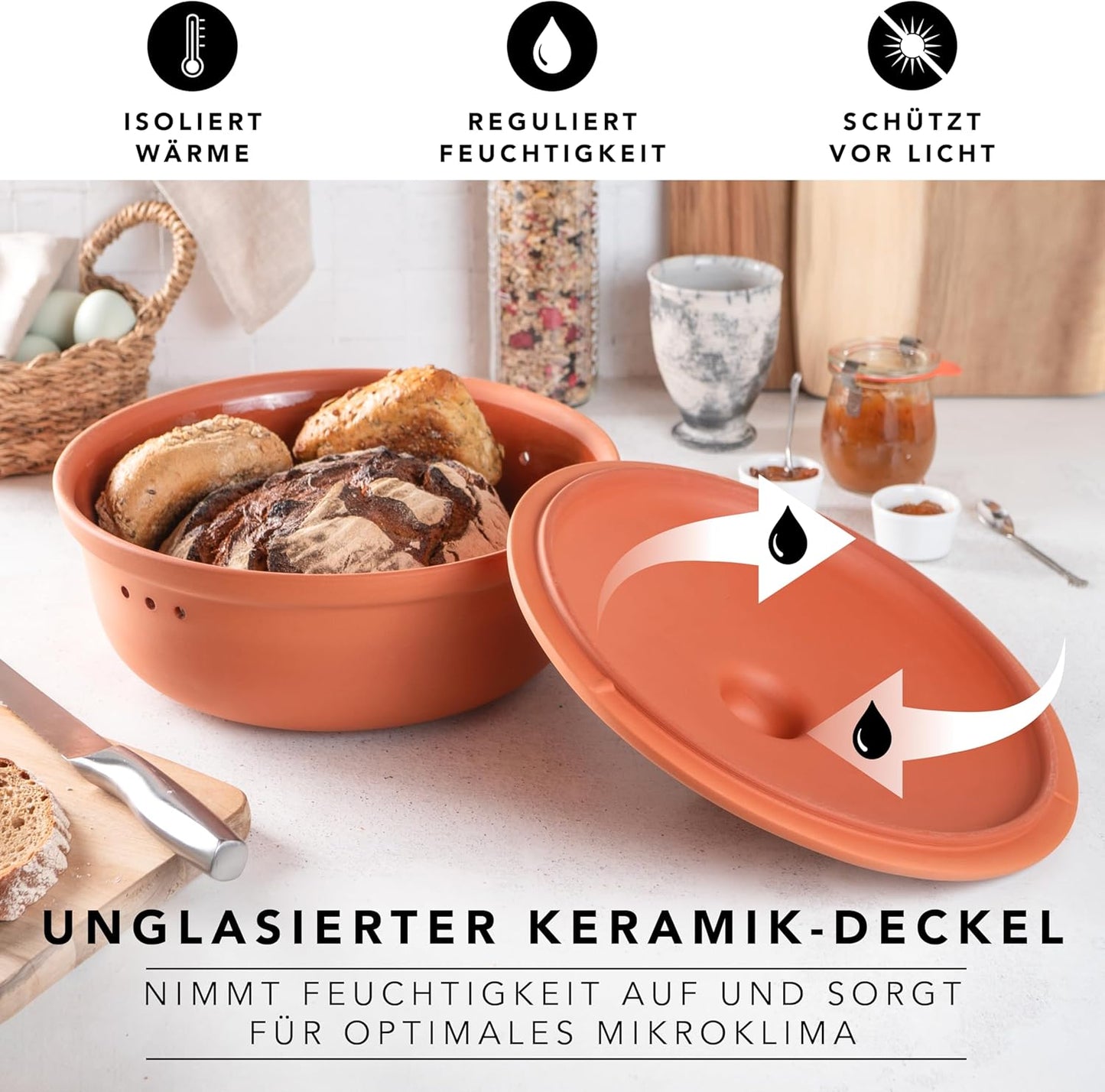 Brottopf, terrakotta