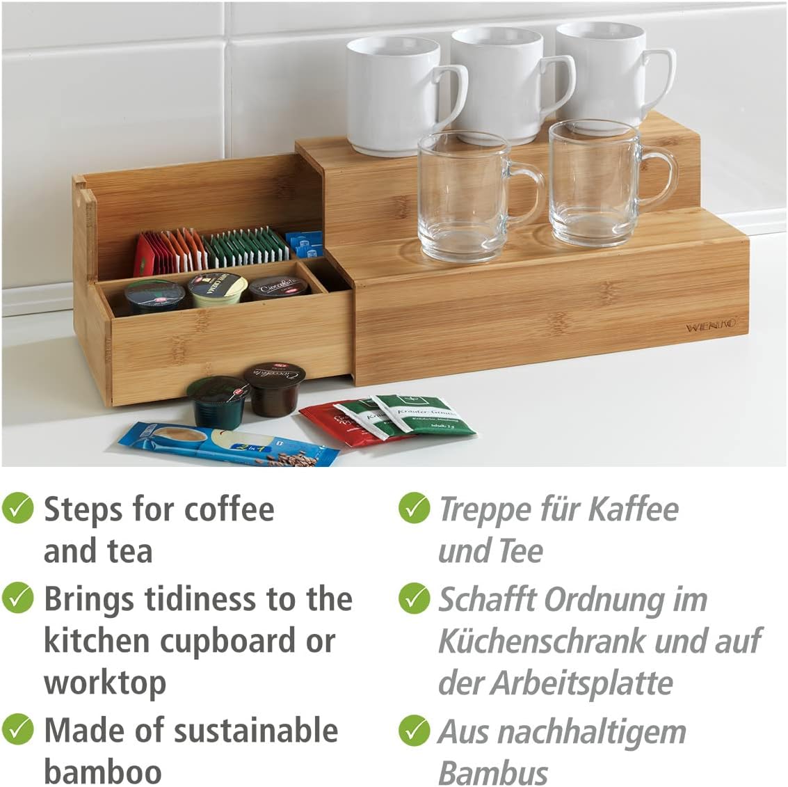 Organizer für Kaffee und Tee