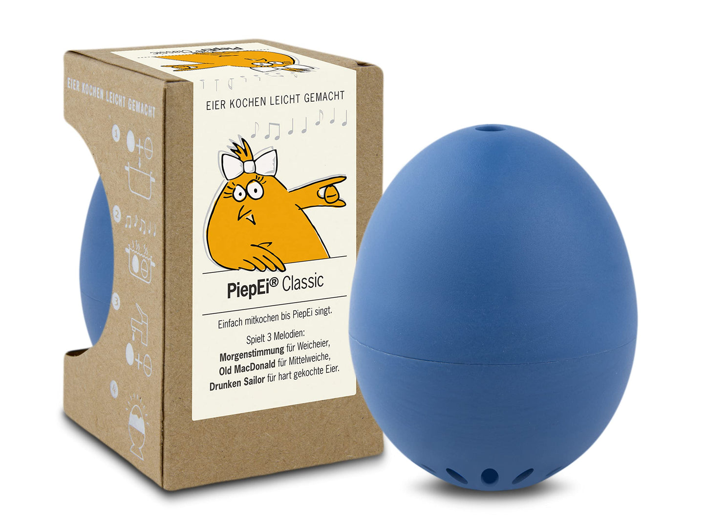 Singende Eieruhr Classic, 5,1 x 4,5 cm Blau
