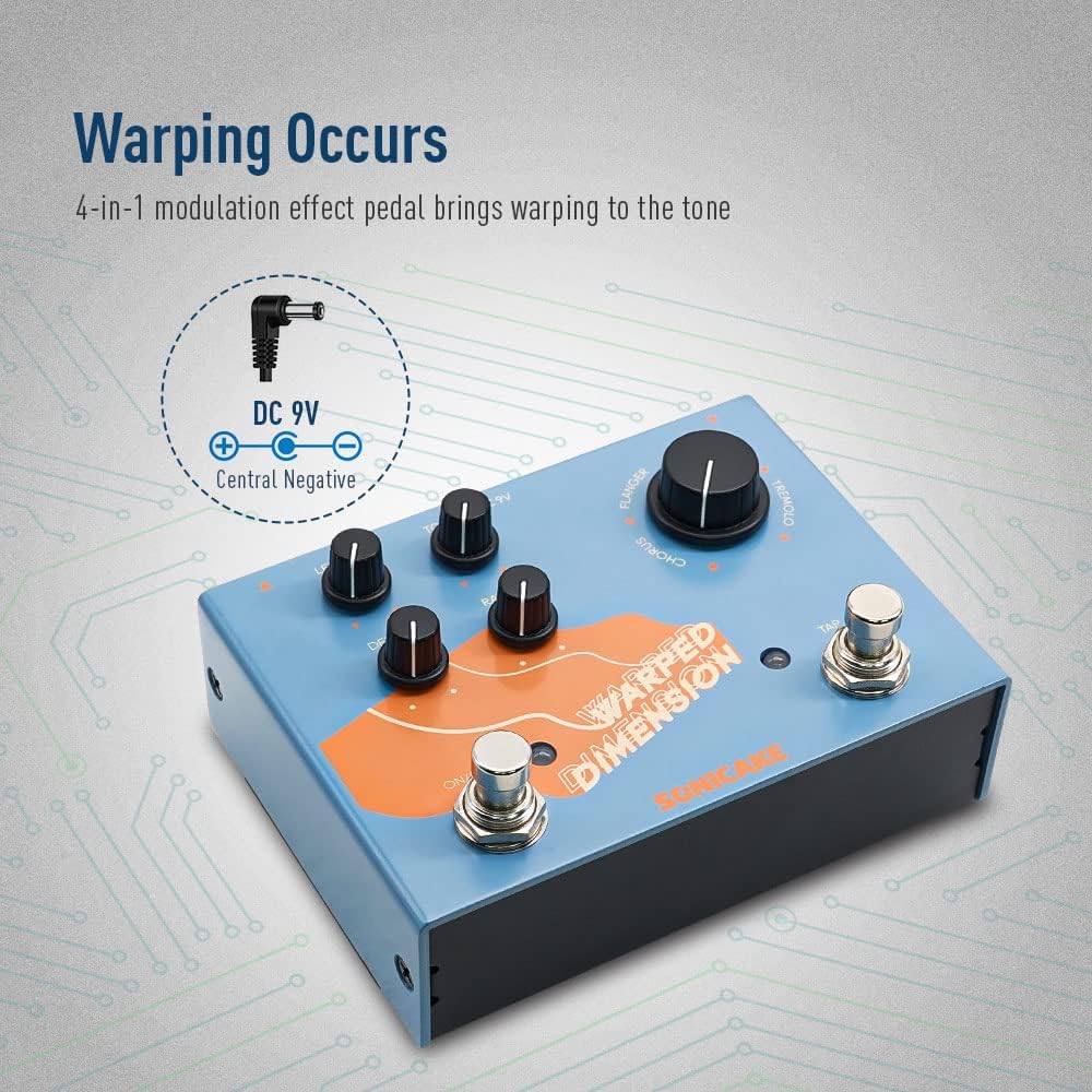 Modulations-Gitarreneffektpedal - Digital Warped Dimension, Dimension Modulation