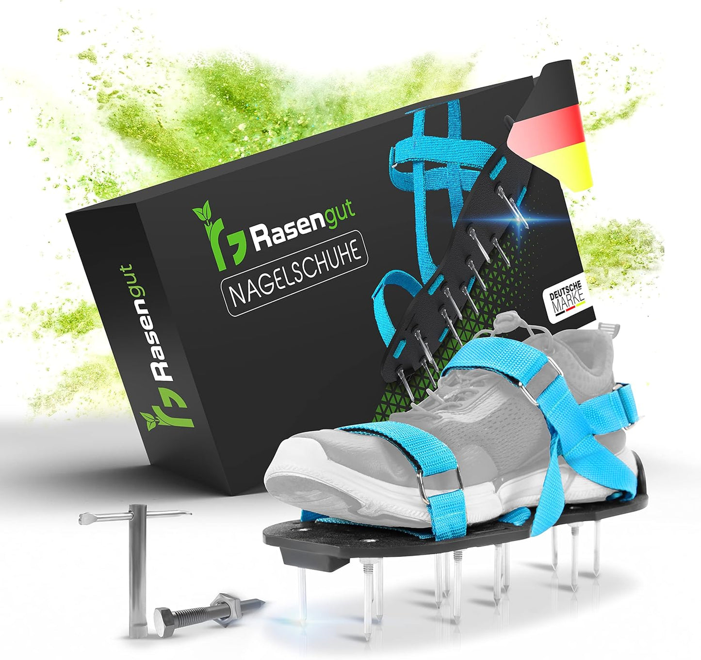 Nagelschuhe zur Rasenbelüftung