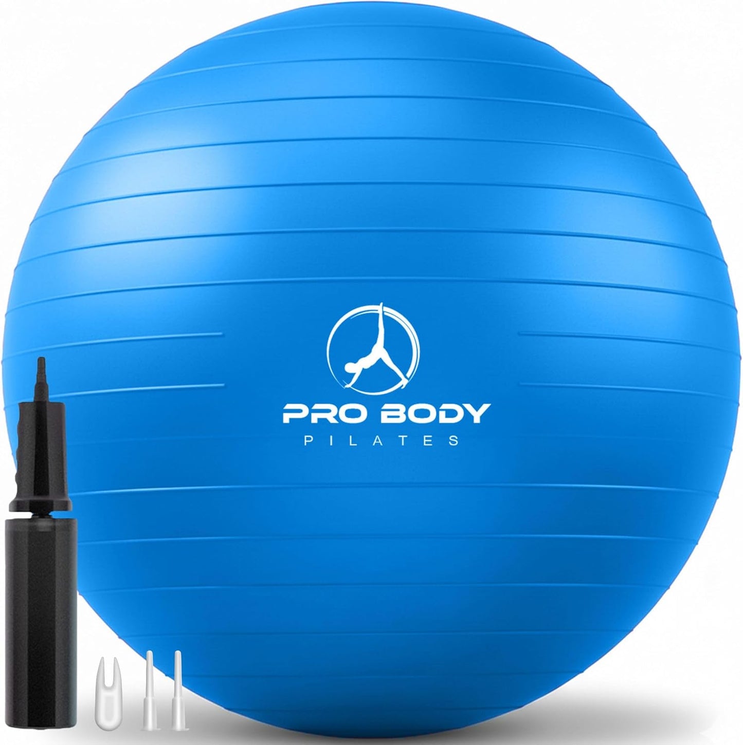 Pilates- und Gymnastikball, Blau 65 cm