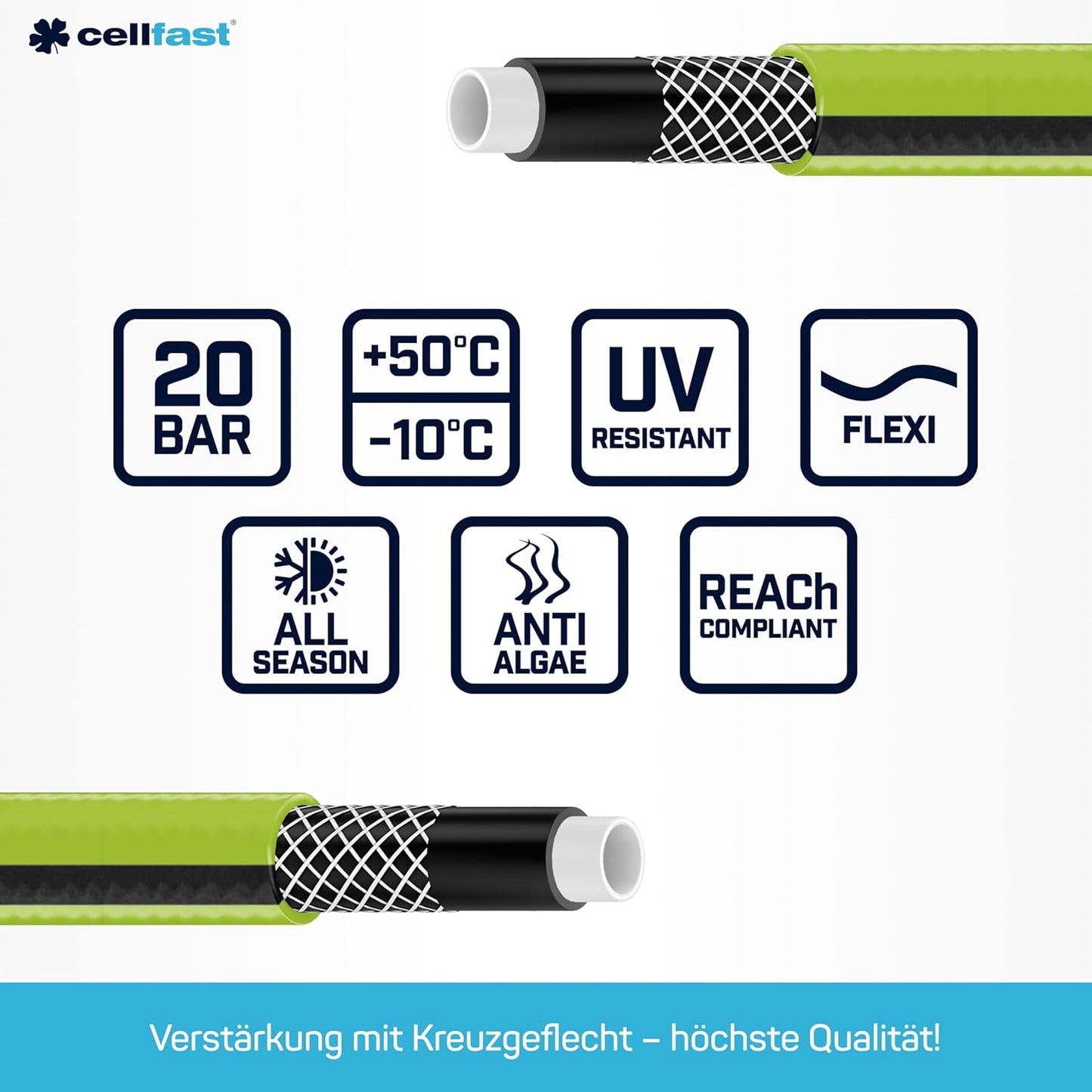 Gartenschlauch Quattro 10m, 10m 1"