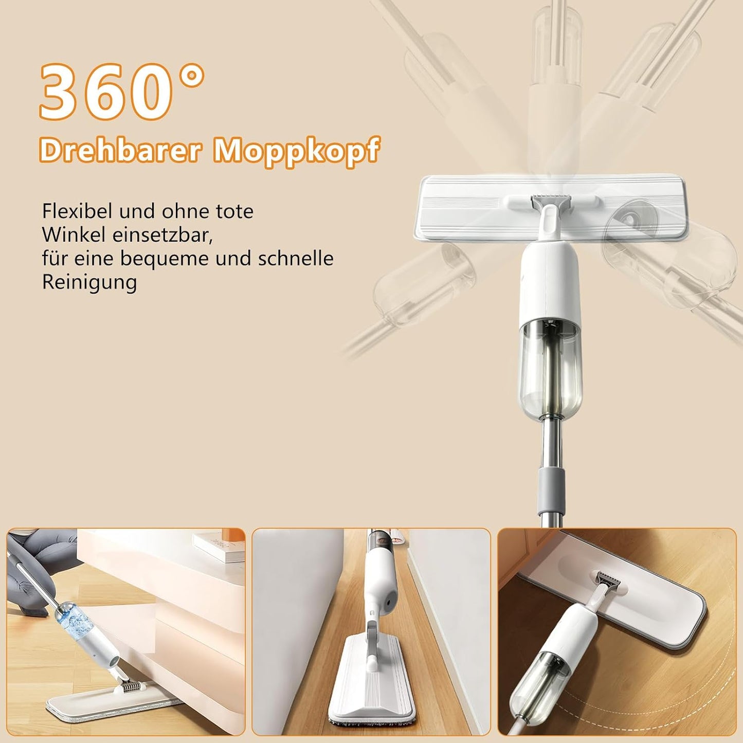 Sprüh-Wischmopp-Set