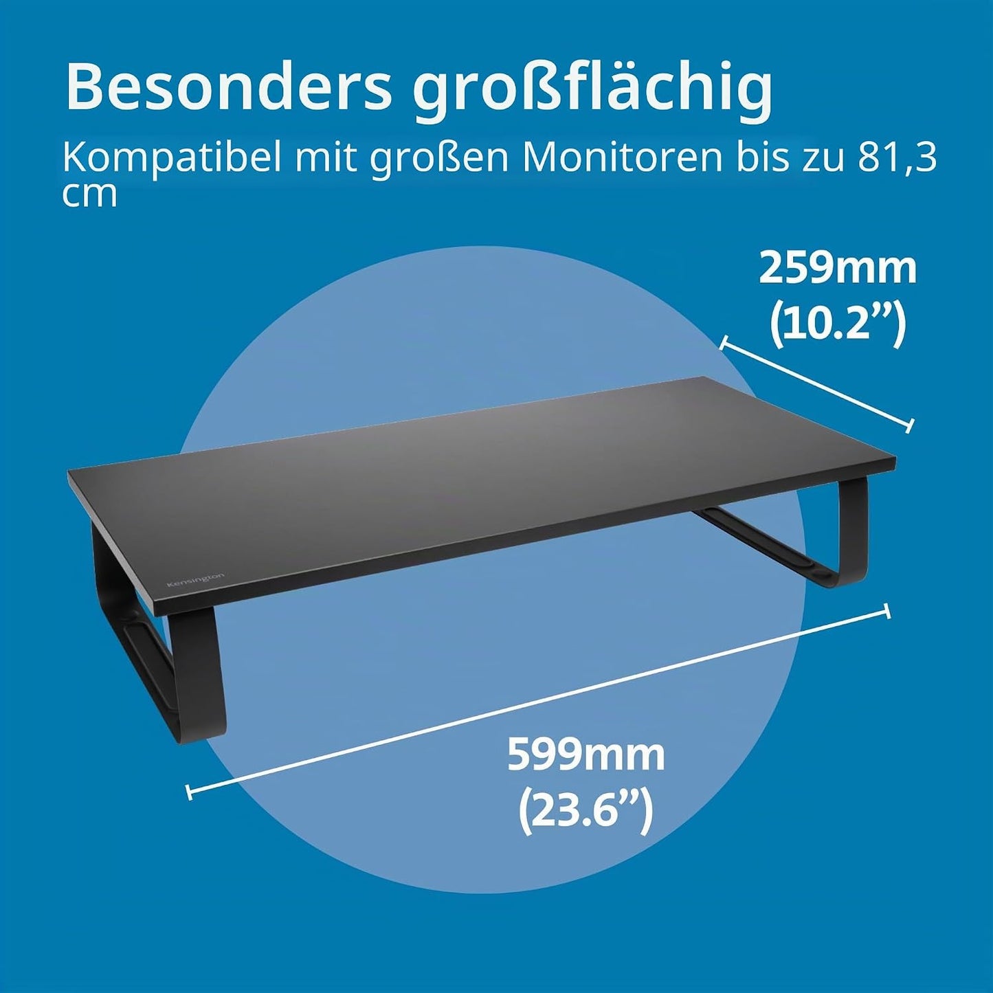 SmartFit Extra Wide Monitorständer bis 32 Zoll, Schwarz Bis 32 Zoll Monitor Extra breit