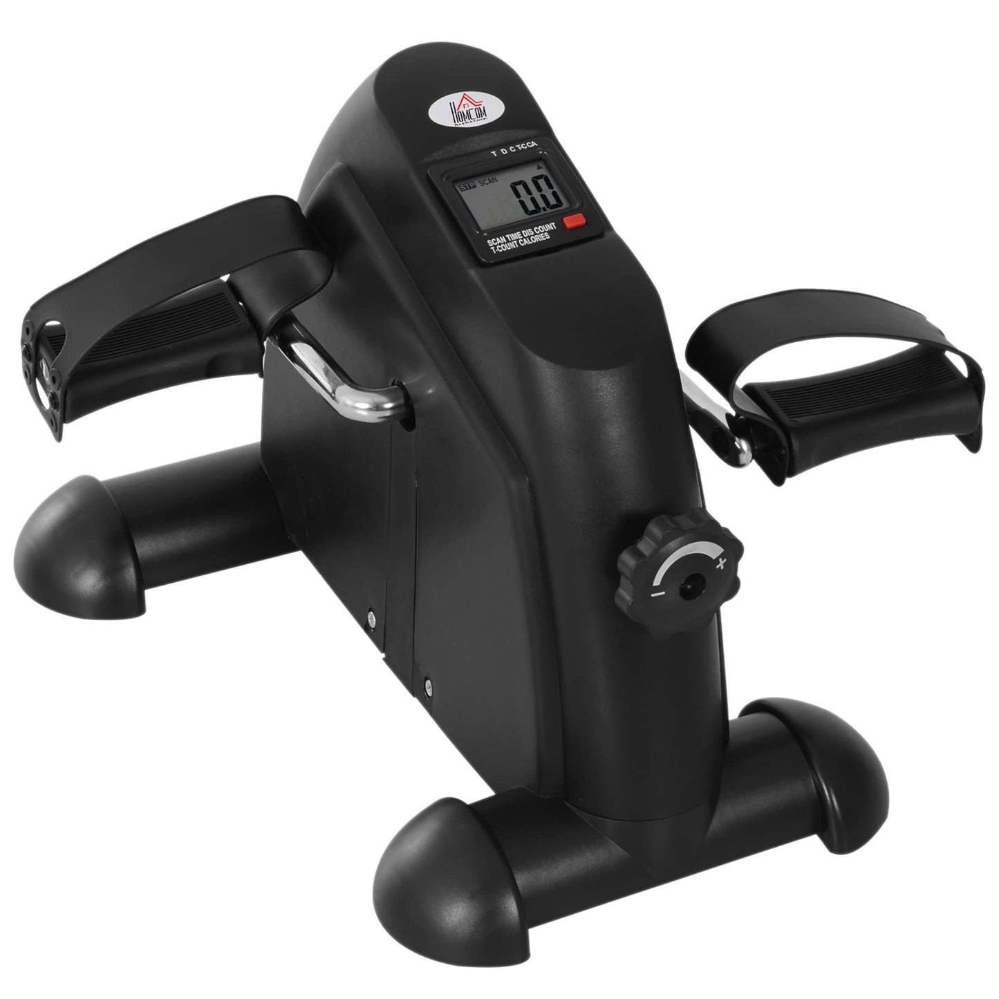 Pedaltrainer mit LCD-Display, B39 x T40 x H31 cm Schwarz